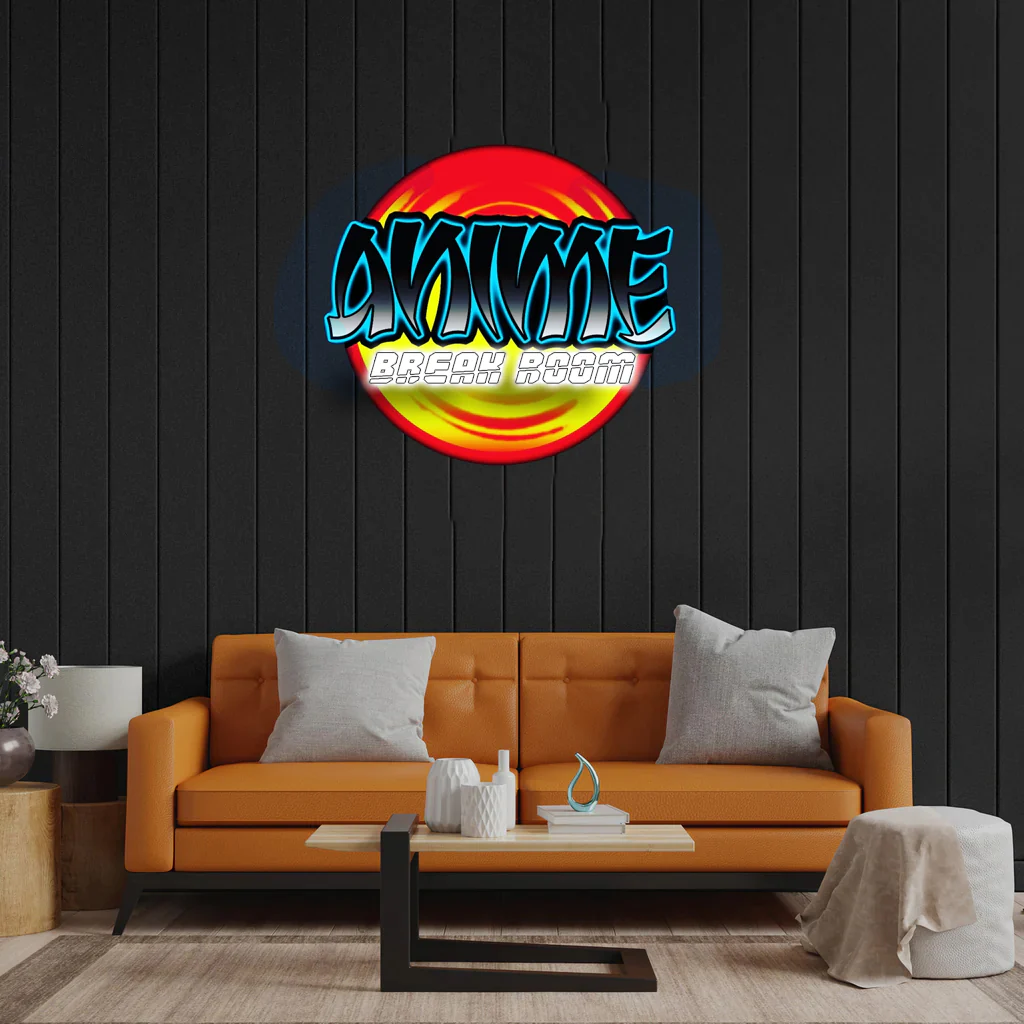 Anime Break Room - Premium Neon Artwork