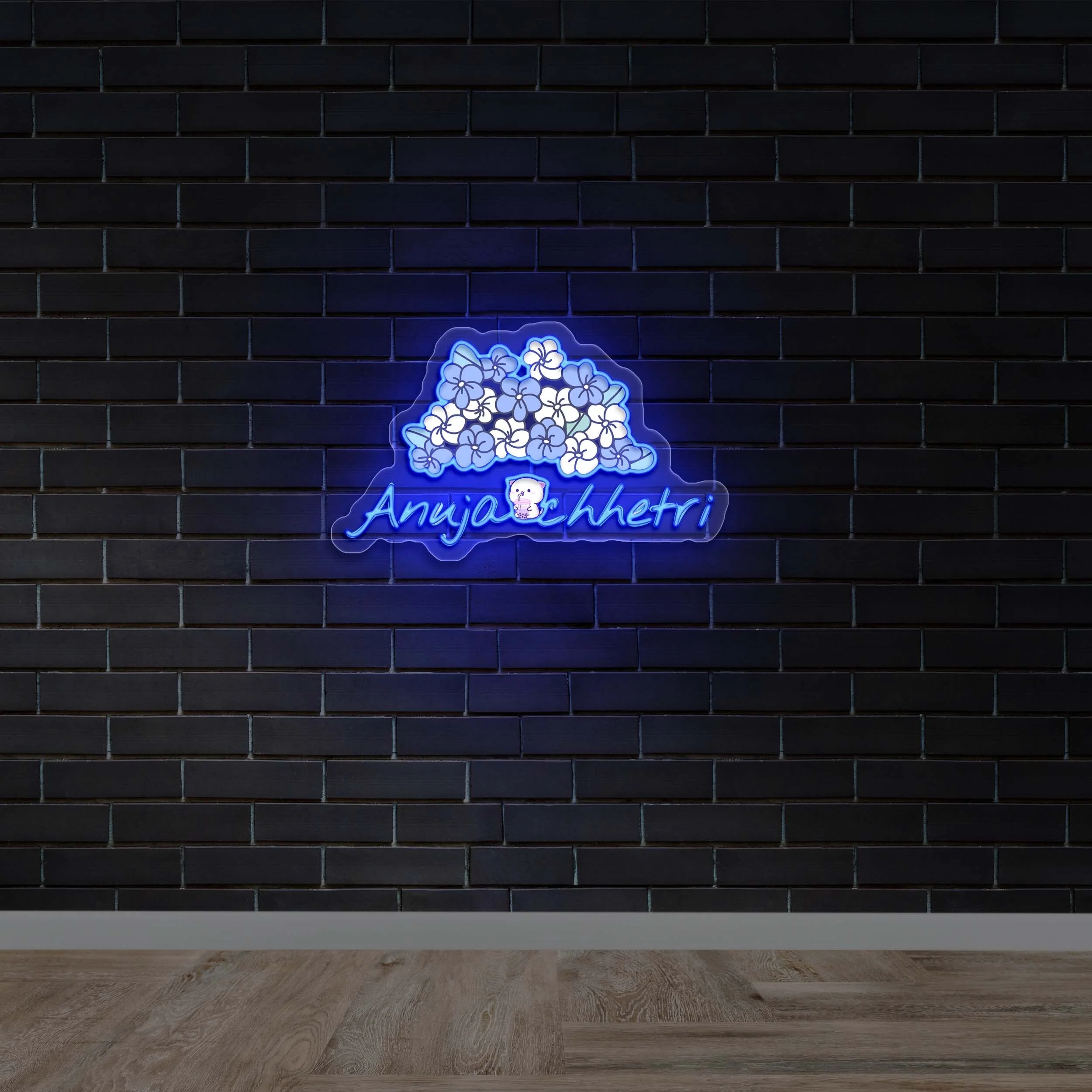 Anuja Chhetri - Premium Neon Artwork