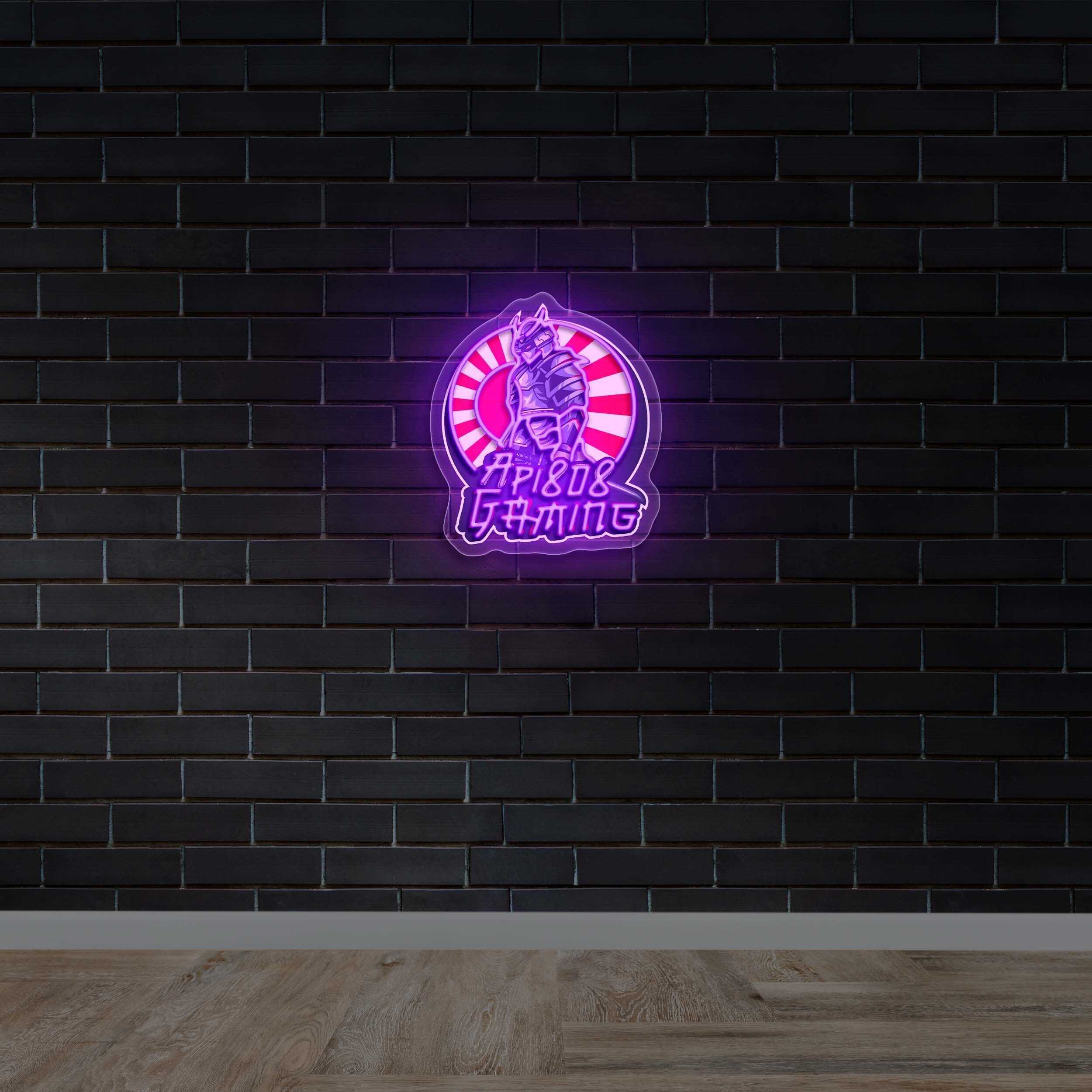 API808 Gaming - Premium Neon Artwork