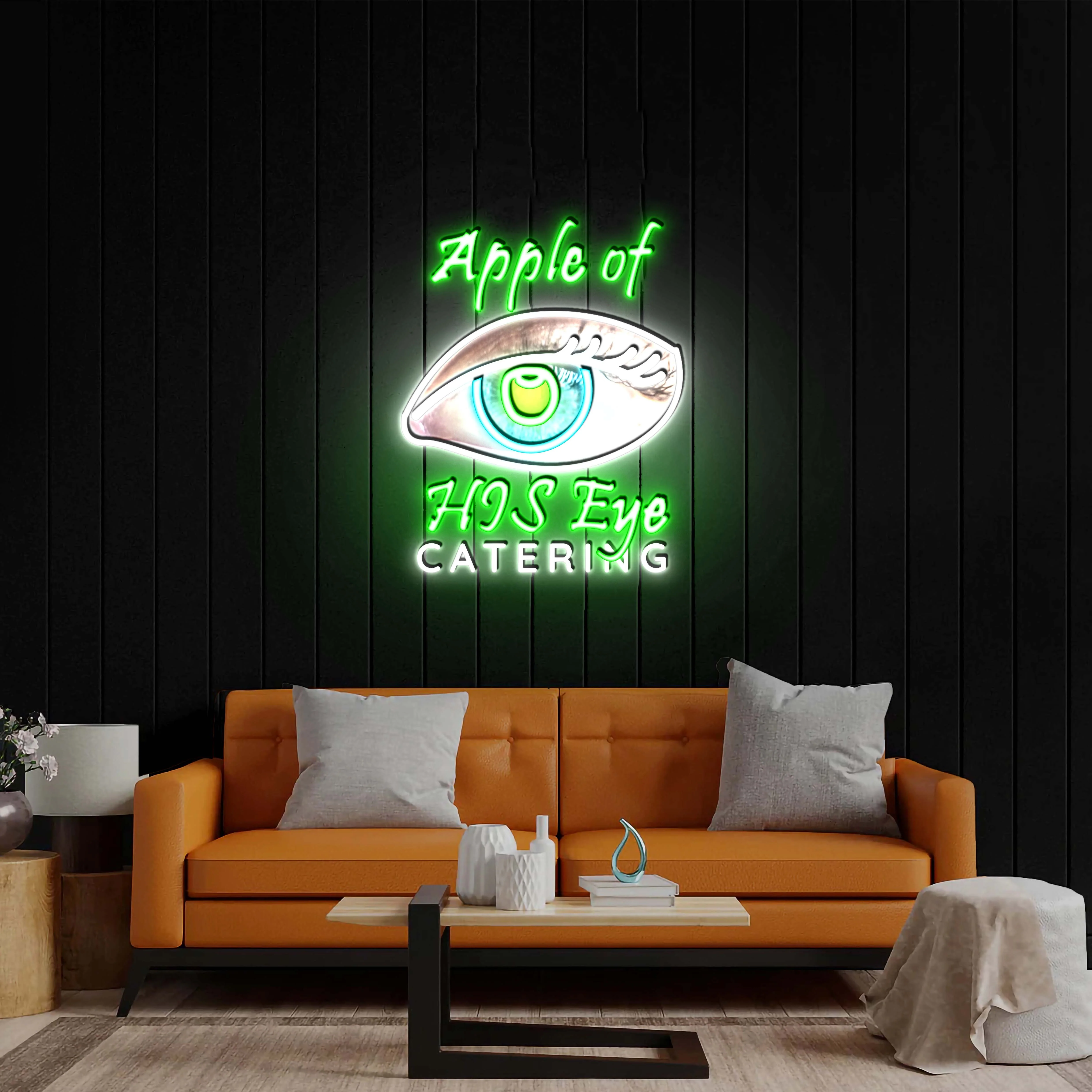 Apple of His Eye - Premium Neon Artwork