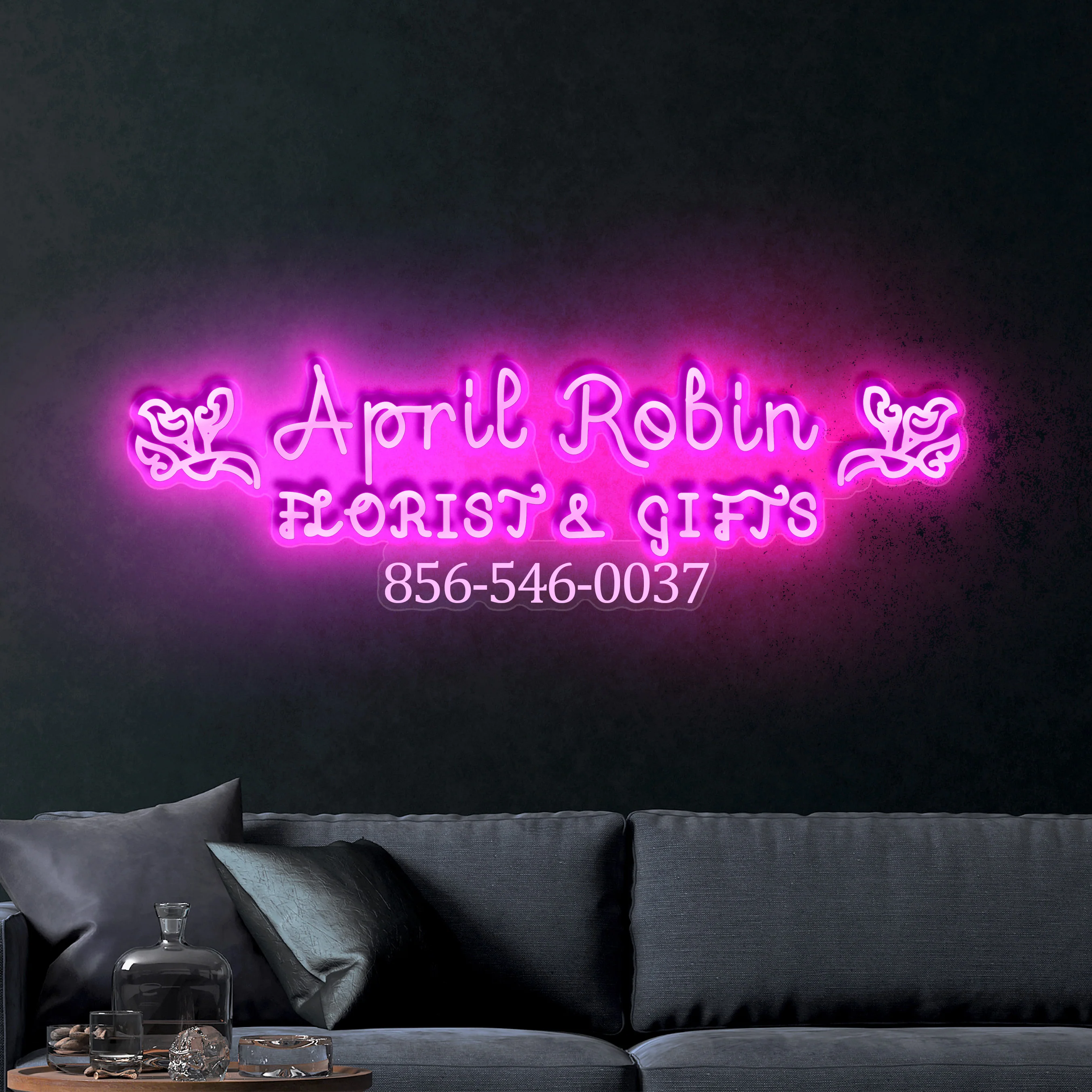 April Robin Florist & Gifts – Premium Neon Artwork - Image 2