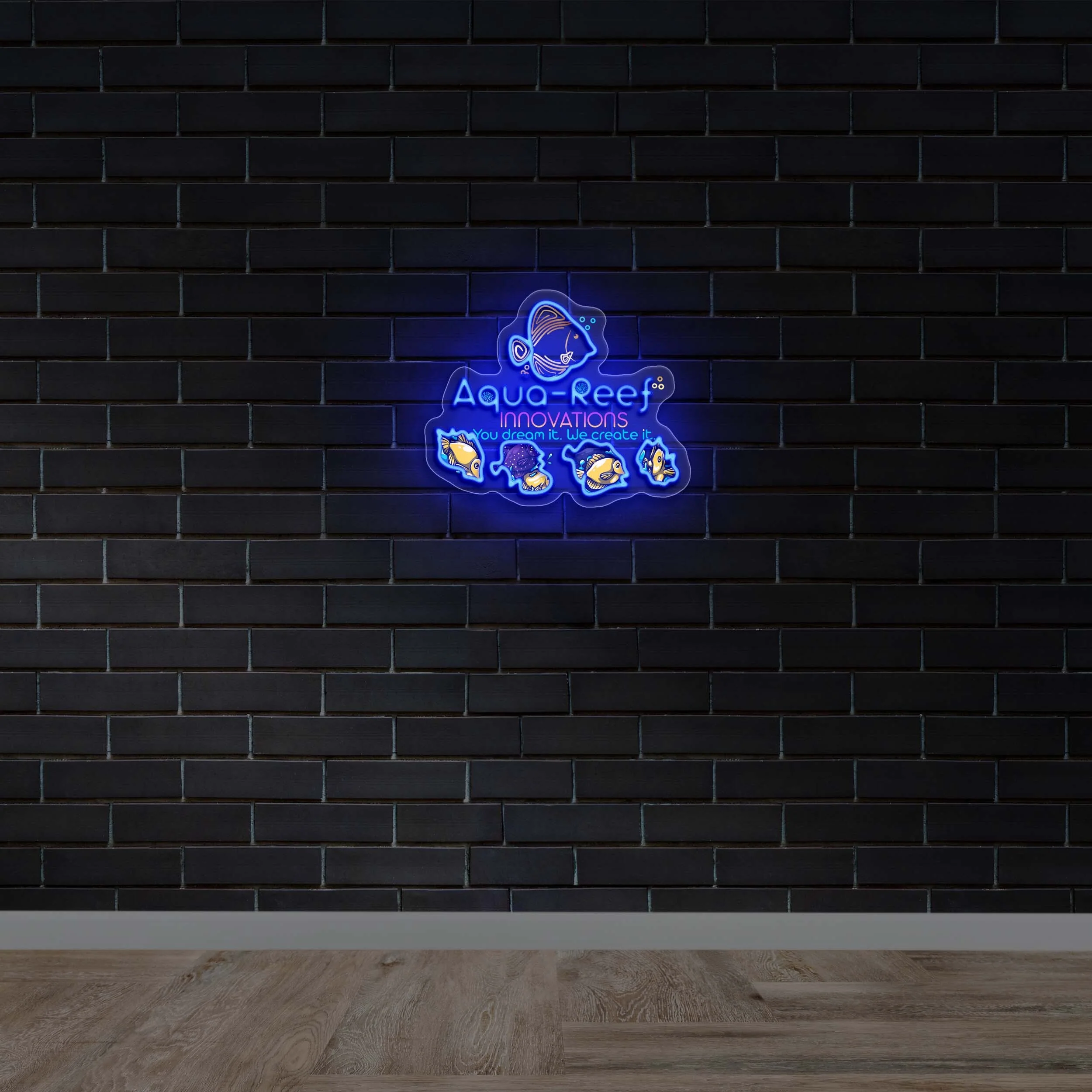 AQUA REEF - Premium Neon Artwork