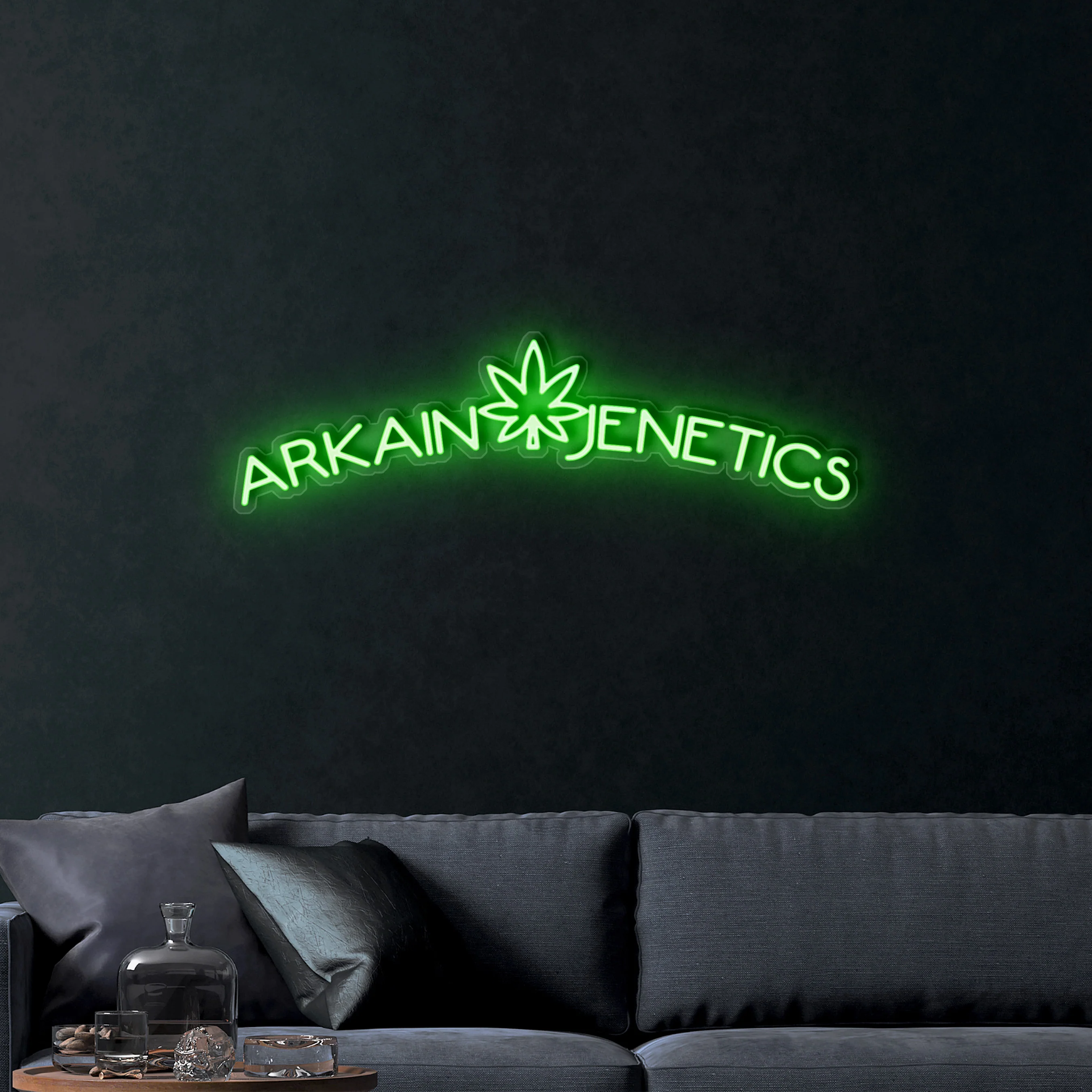 Arkain Jenetics (text) – Premium Neon Artwork