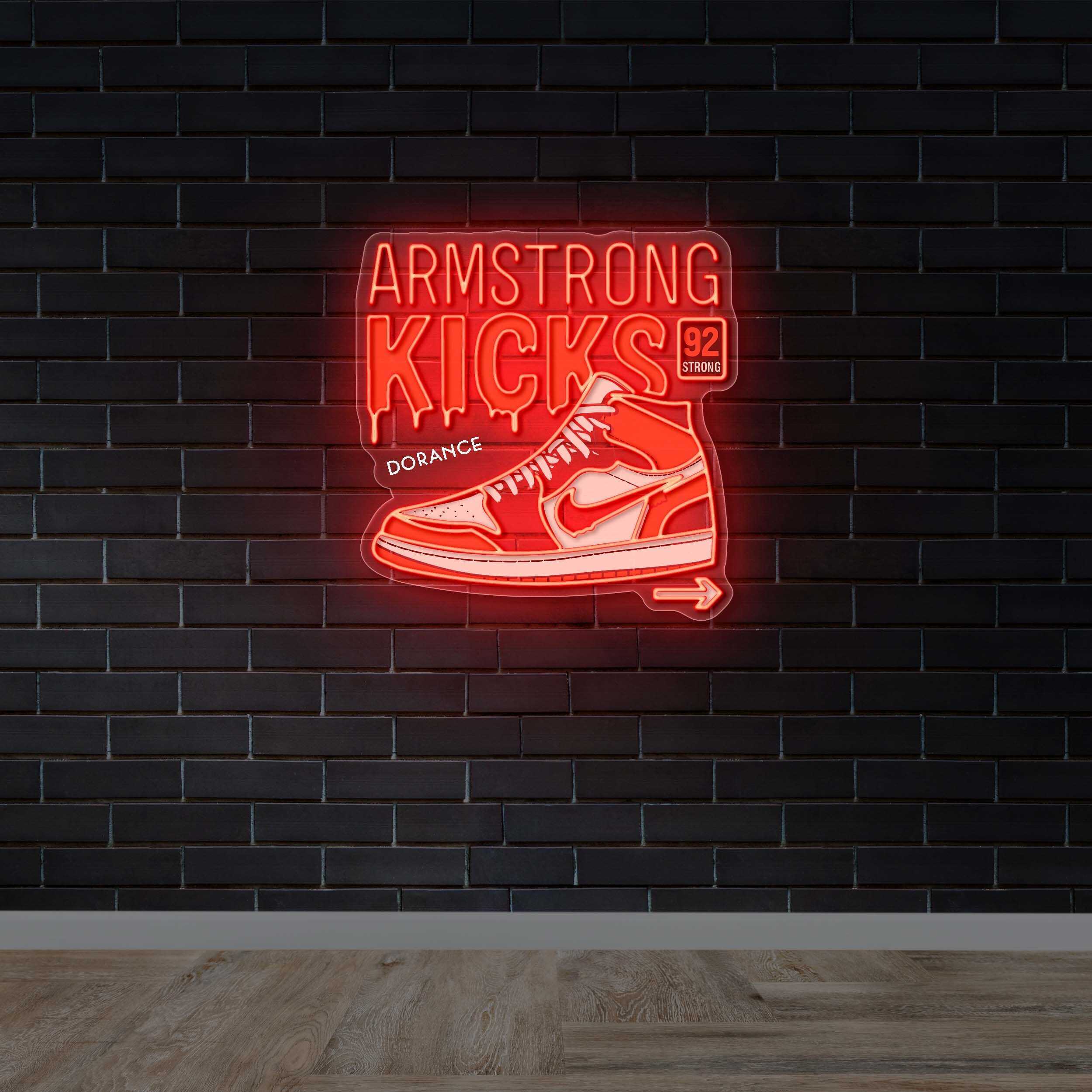 Armstrong Kicks – Premium Neon Artwork