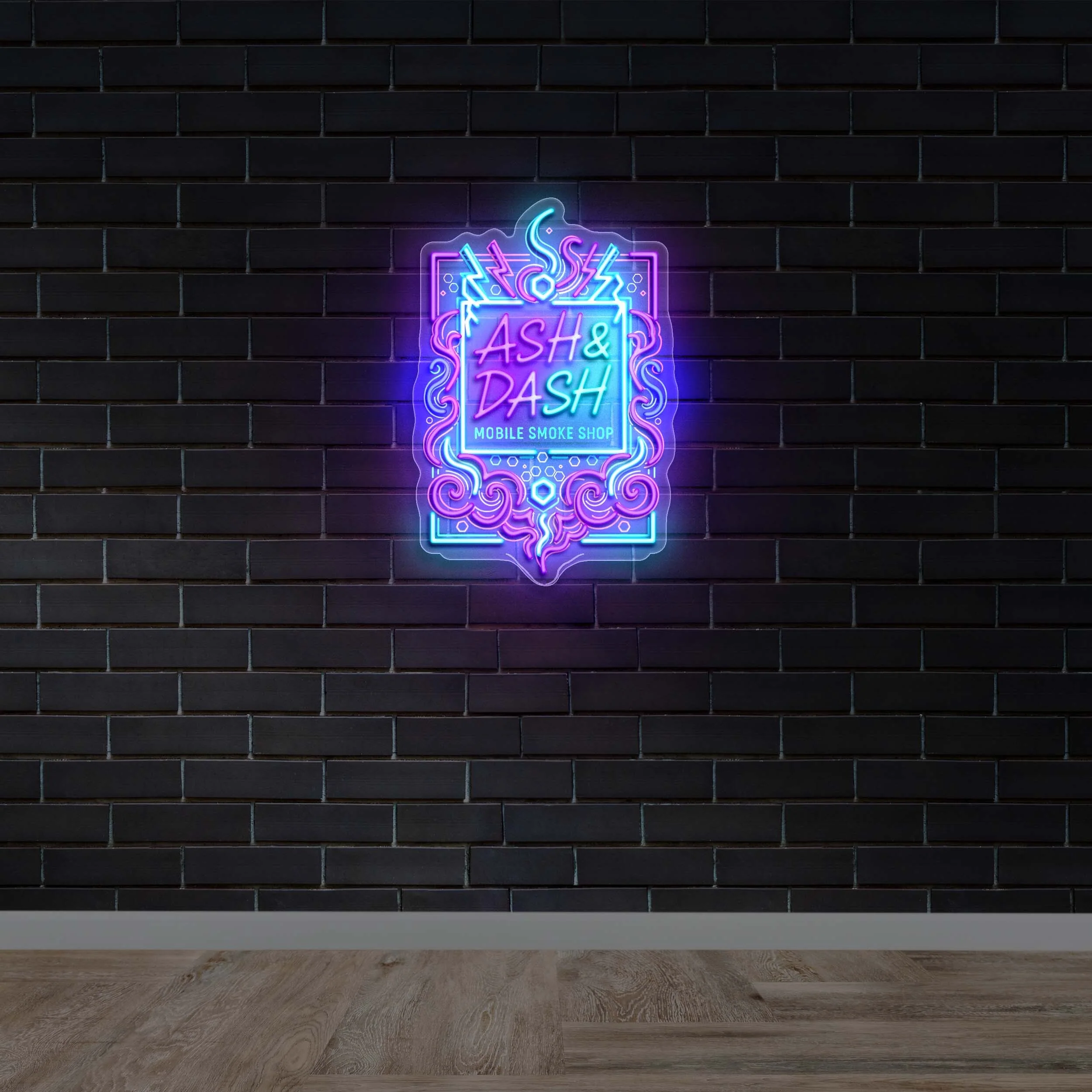 Ash & Dash - Premium Neon Artwork
