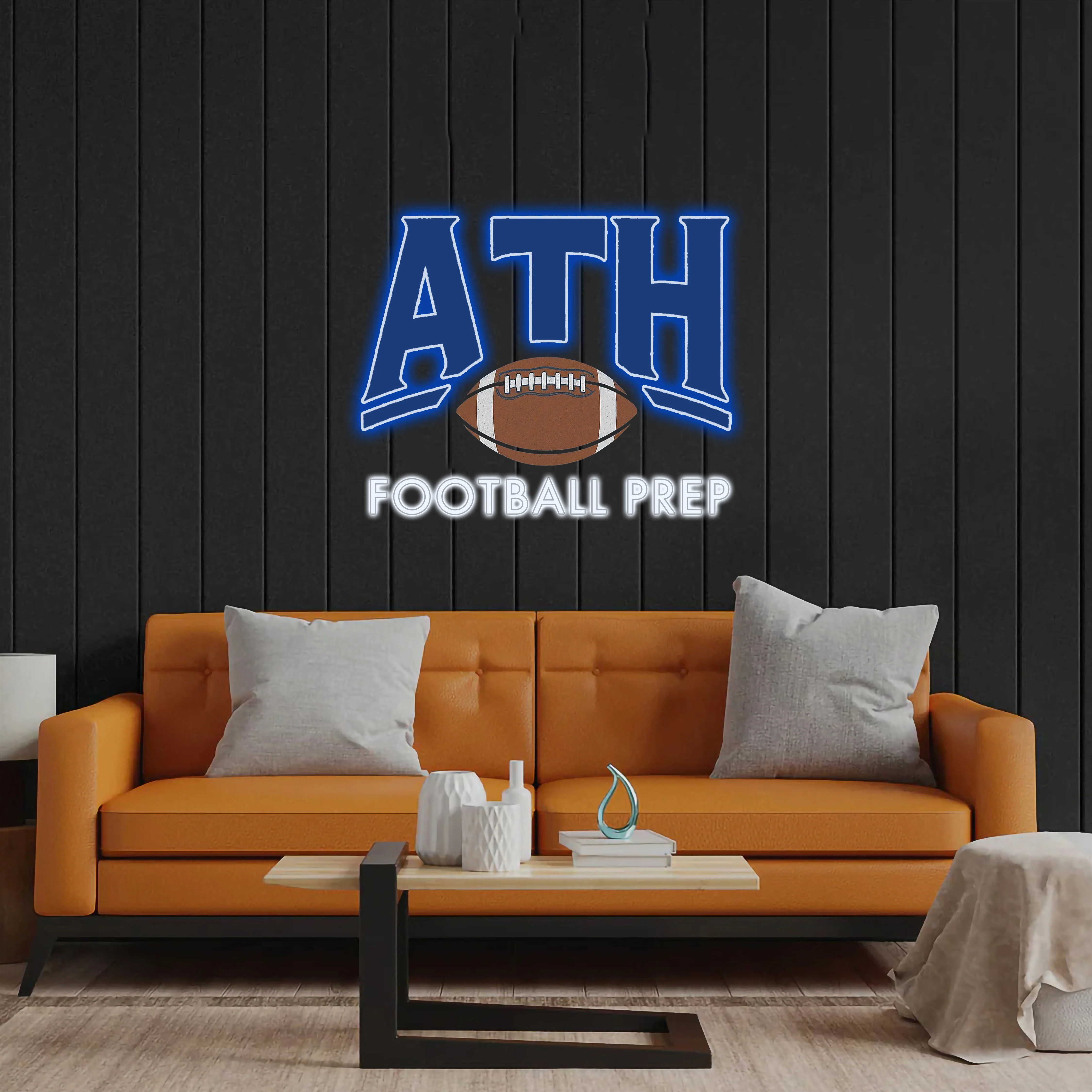 ATH Football Prep - Premium Neon Artwork