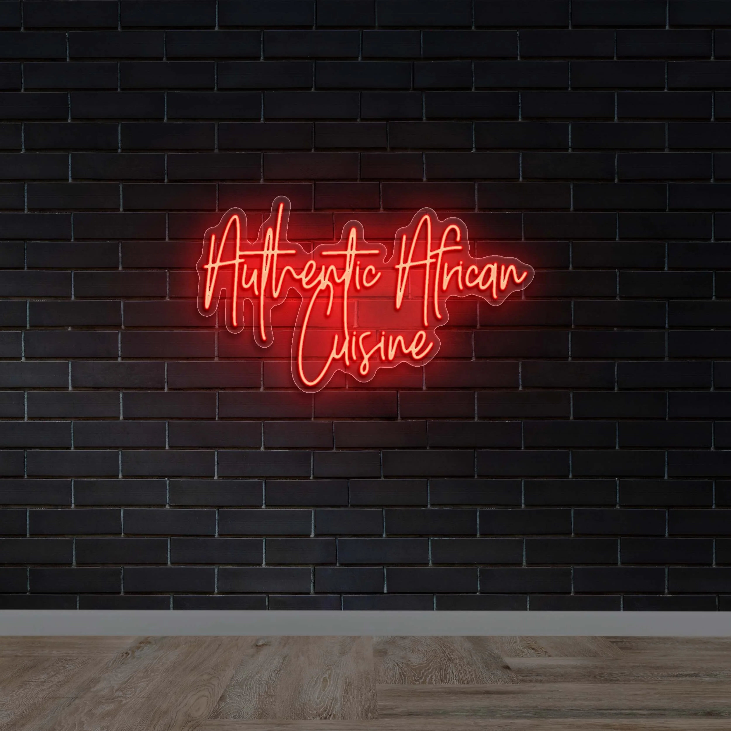 Authentic African Cuisine - Premium Neon Artwork