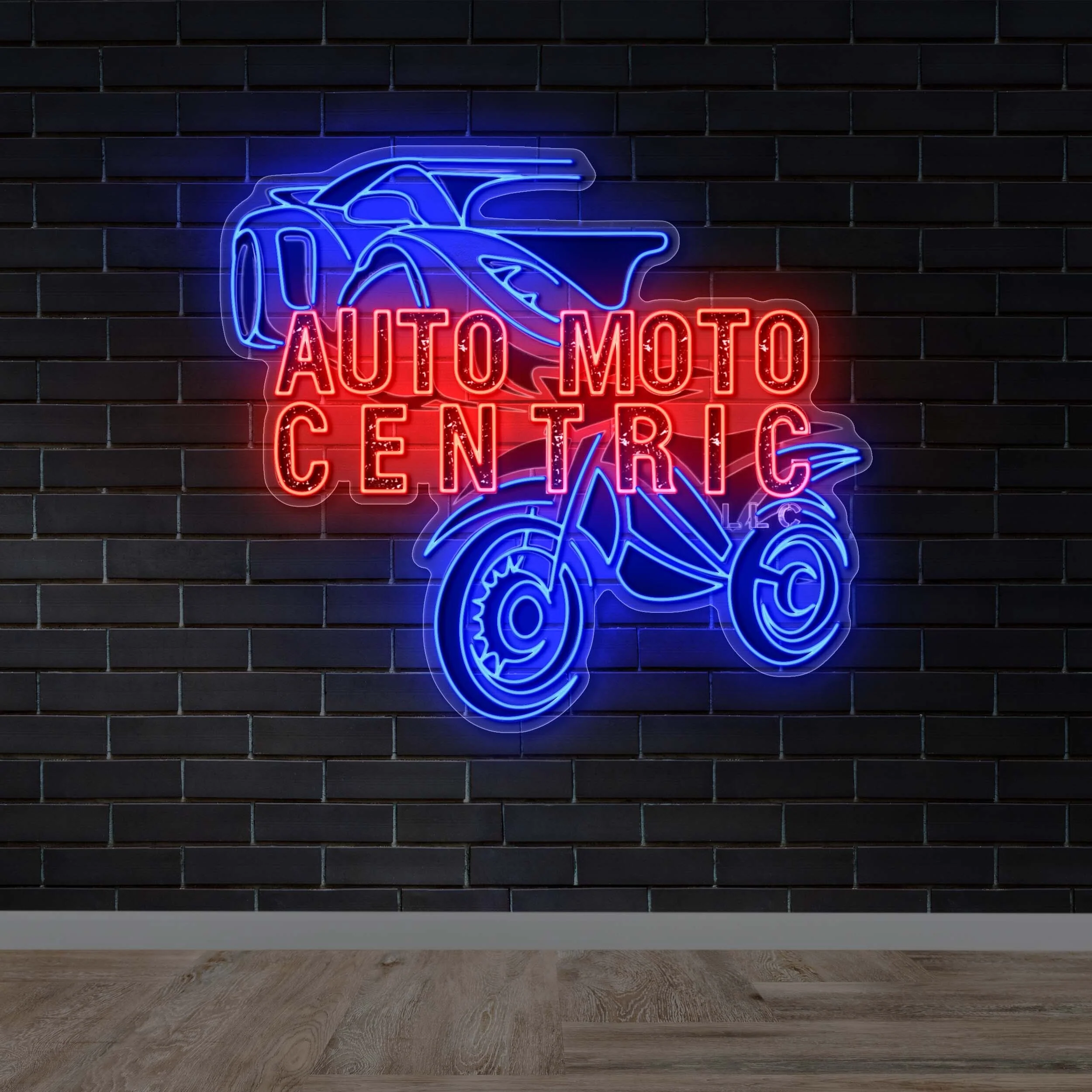 AUTO MOTO CENTRIC - Premium Neon Artwork