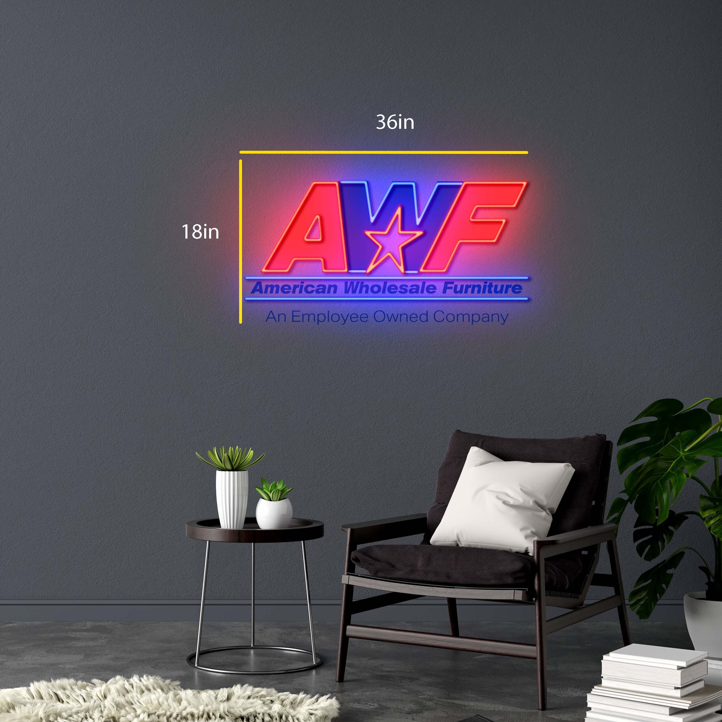 AWF American Wholesale Furniture - Premium Neon Artwork