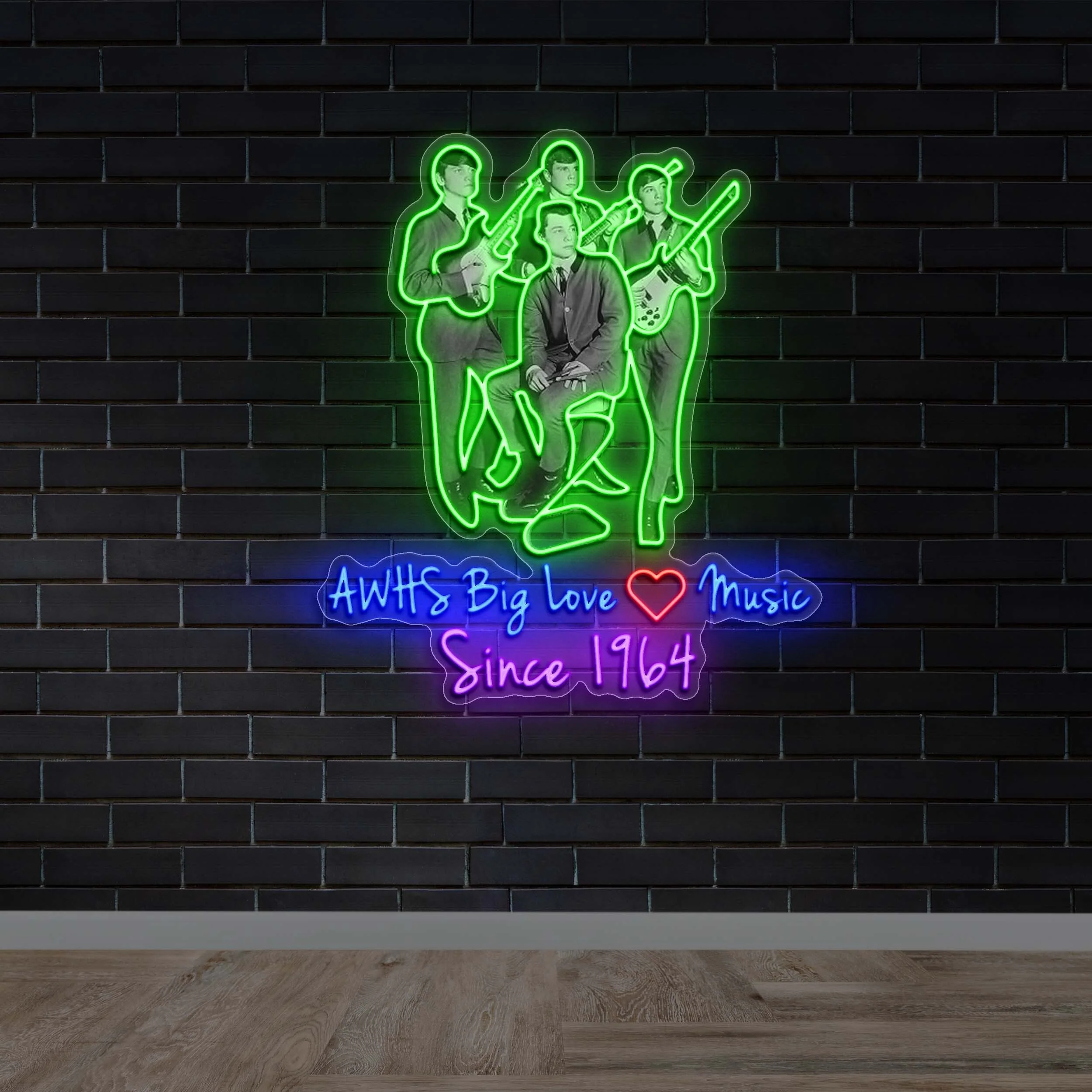 AWHS BIG MUSIC Since 1964 | 3rd Version - Premium Neon Artwork
