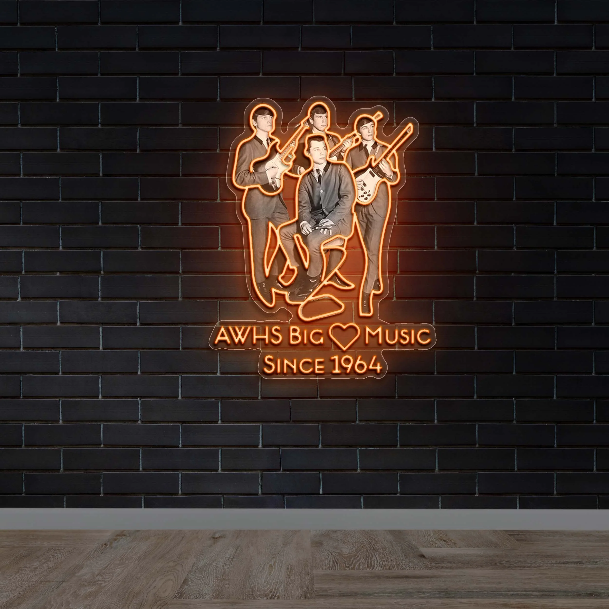 AWHS BIG MUSIC Since 1964 - Premium Neon Artwork