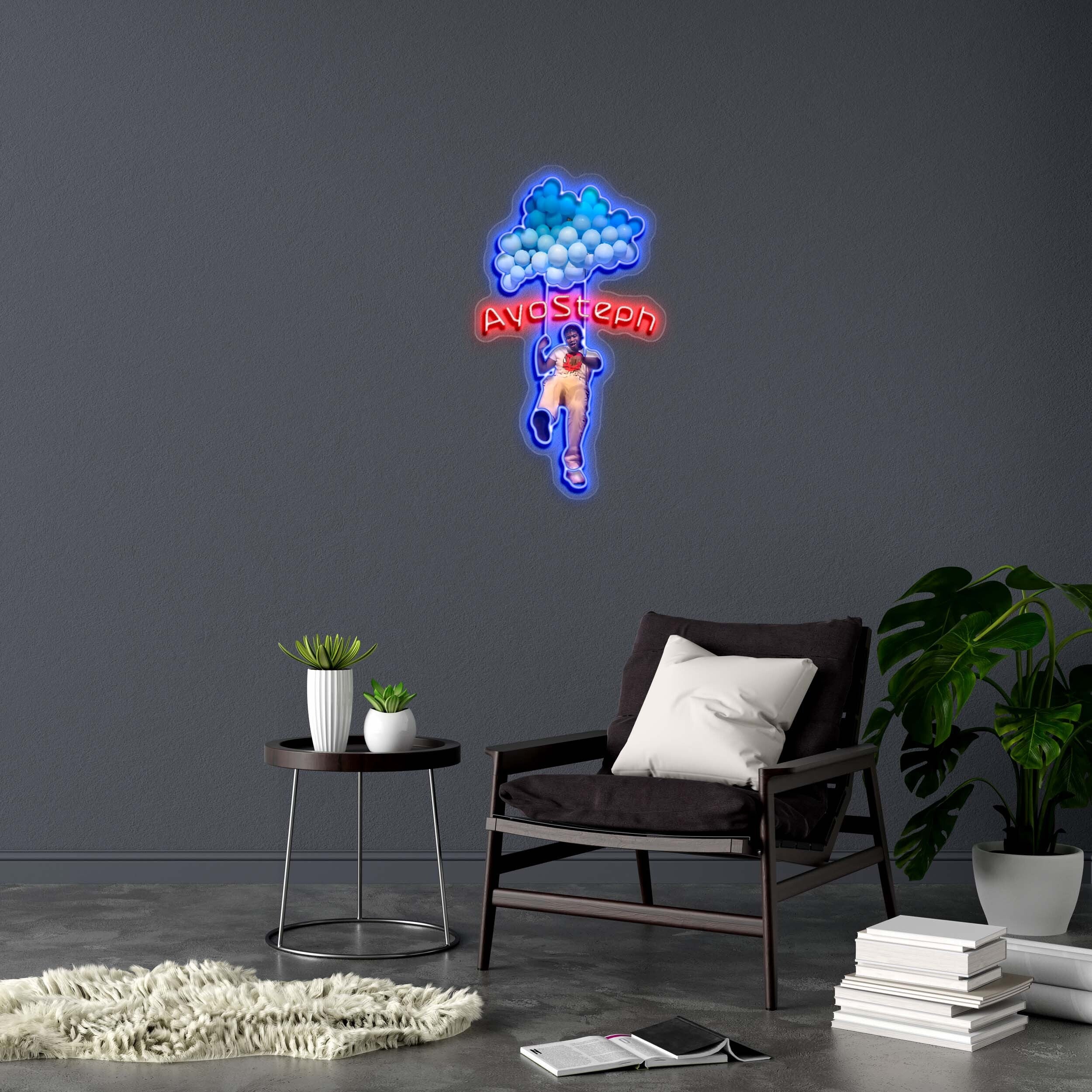 AyoSteph - Premium Neon Artwork