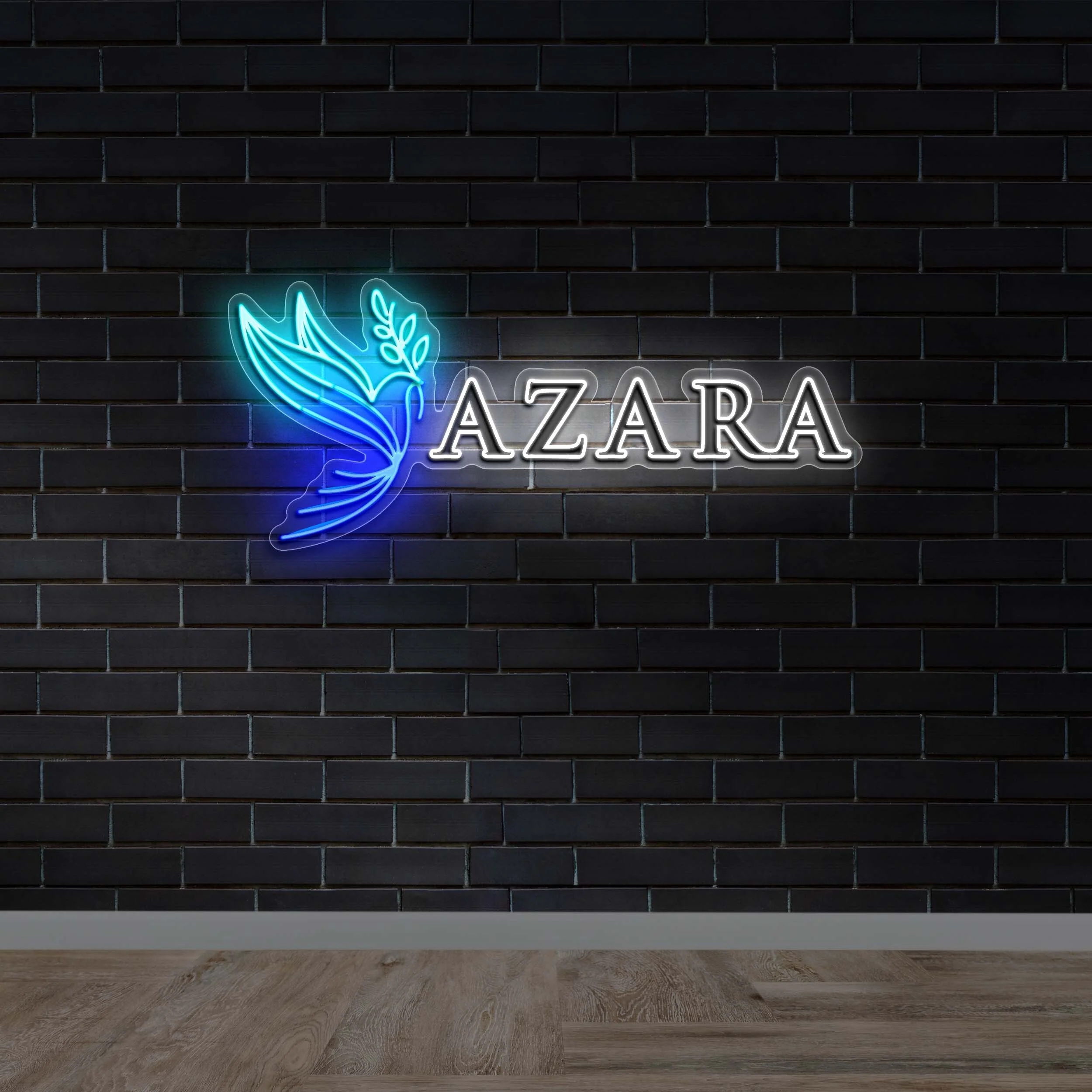 AZARA - Premium Neon Artwork