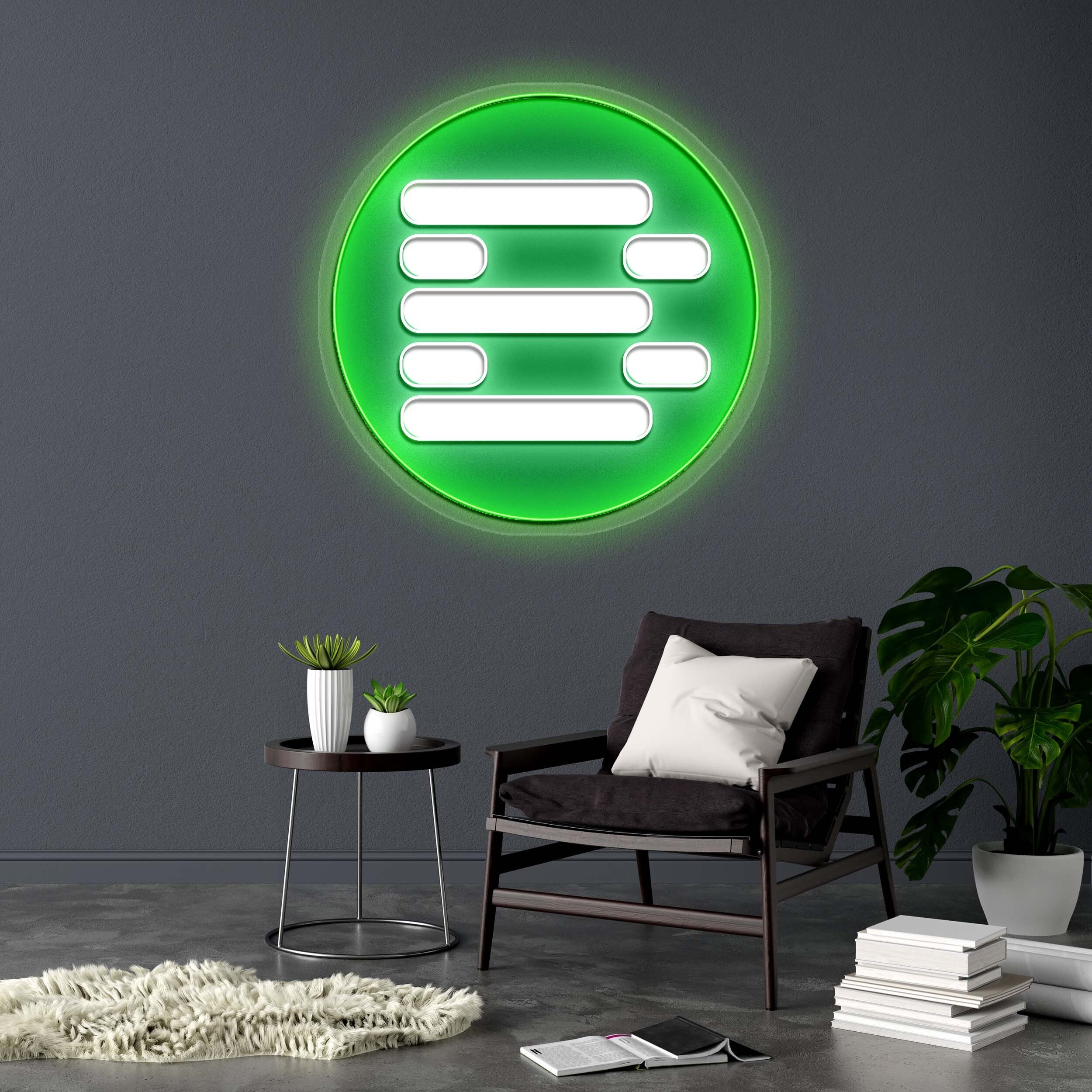 B (2nd version) - Premium Neon Artwork