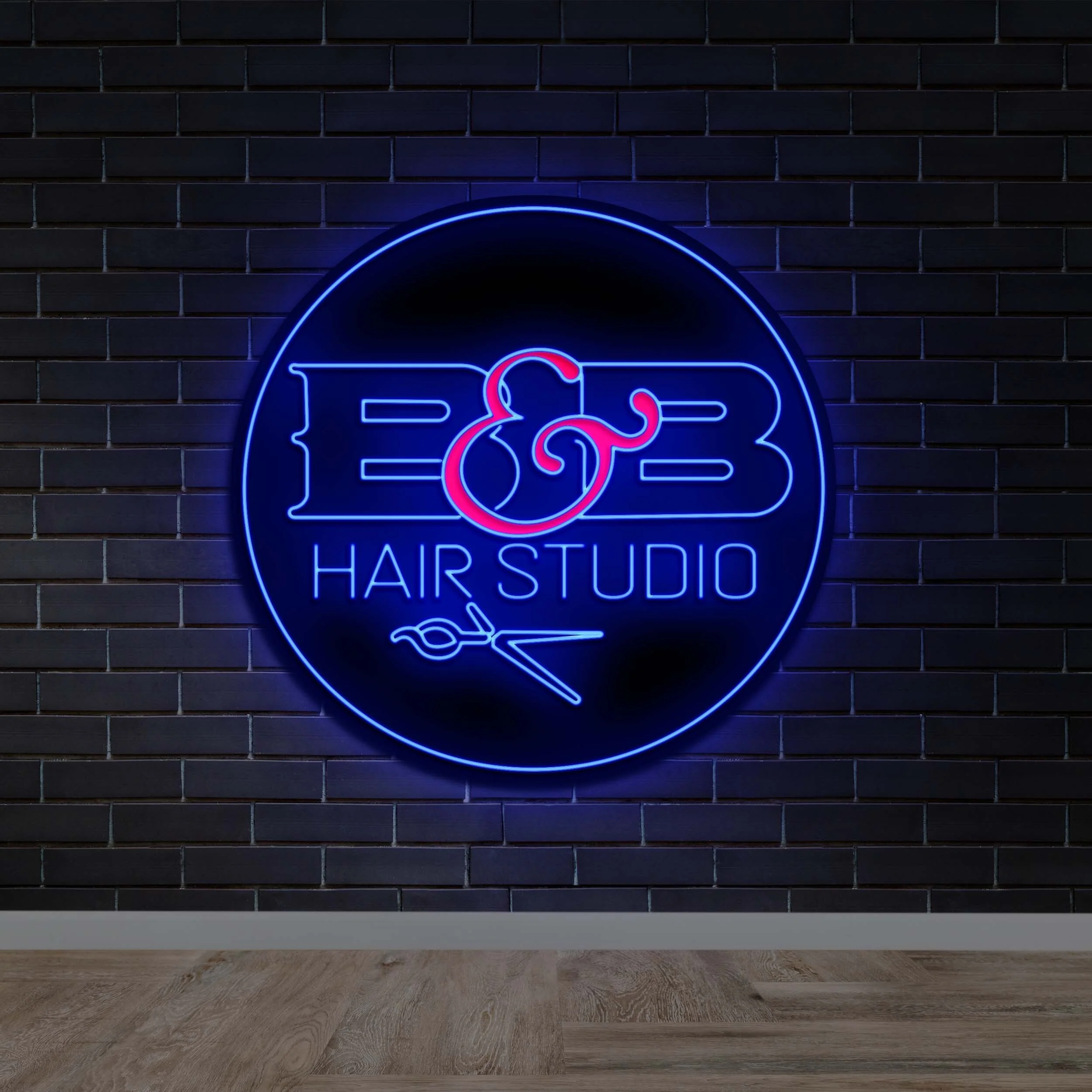 B&B HAIR STUDIO - Premium Neon Artwork