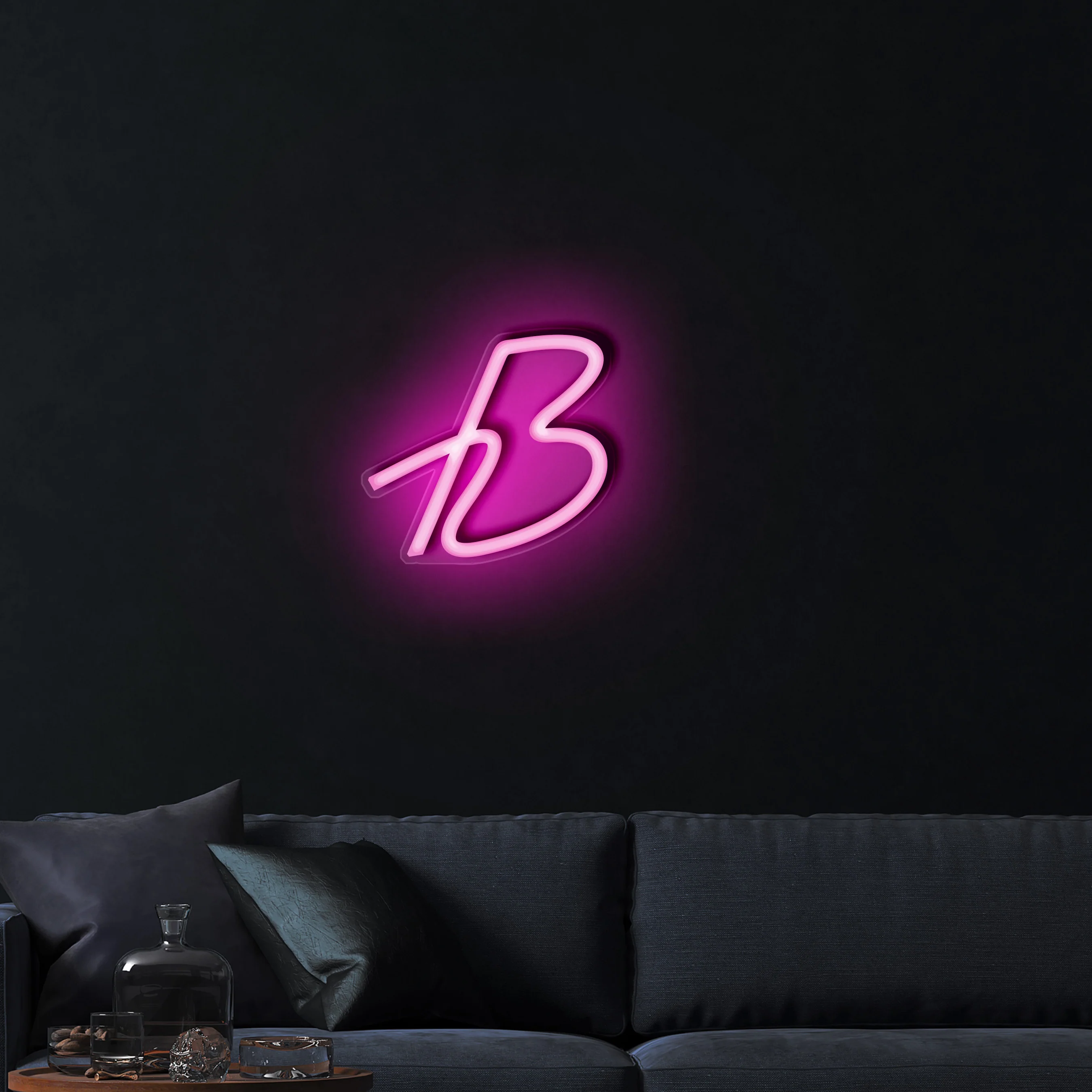B – Premium Neon Artwork