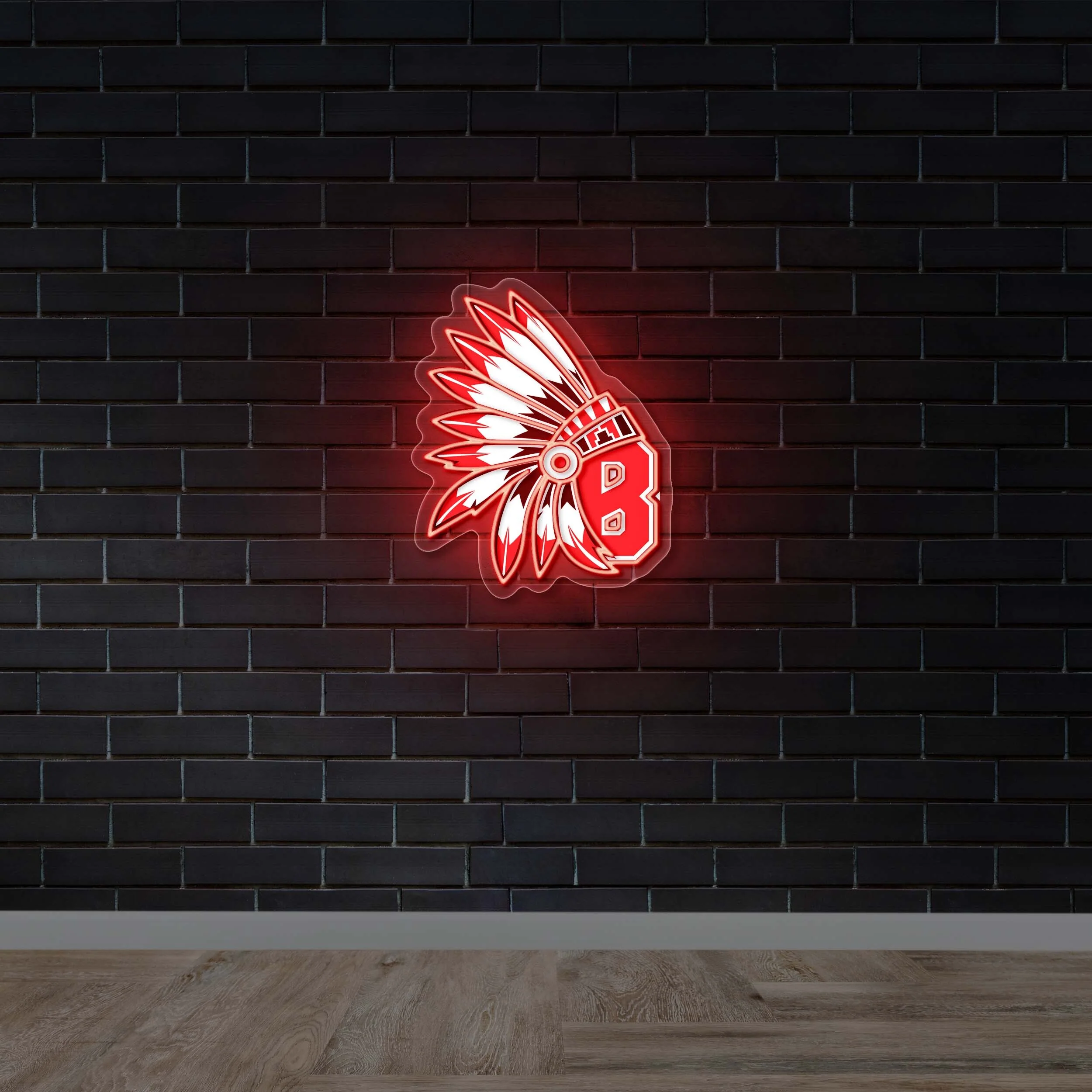 B - Premium Neon Artwork