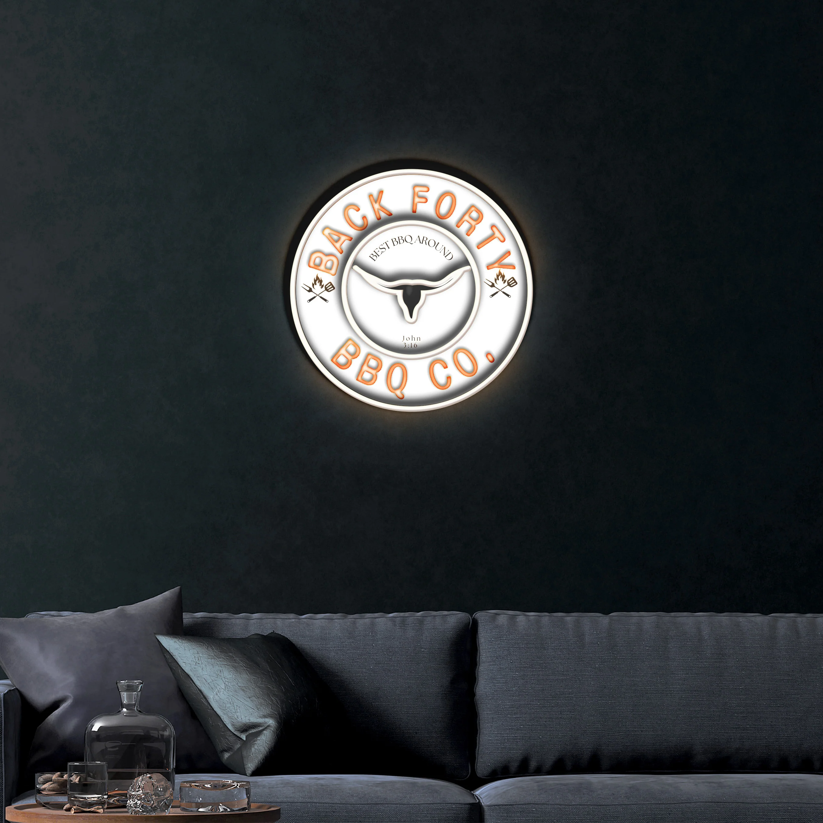 Back Forty BBQ Co. – Premium Neon Artwork
