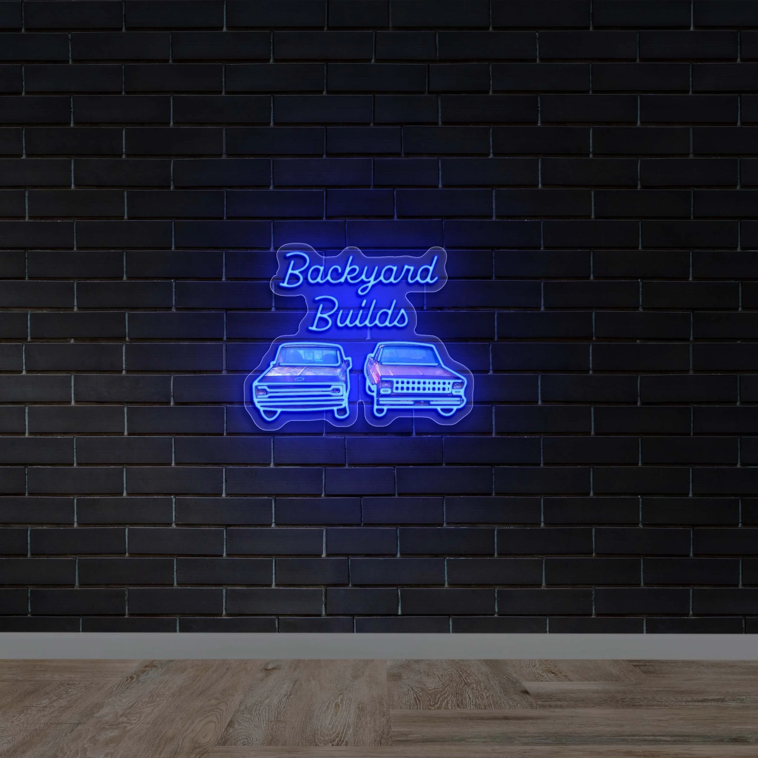 BACKYARD BUILDS - Premium Neon Artwork