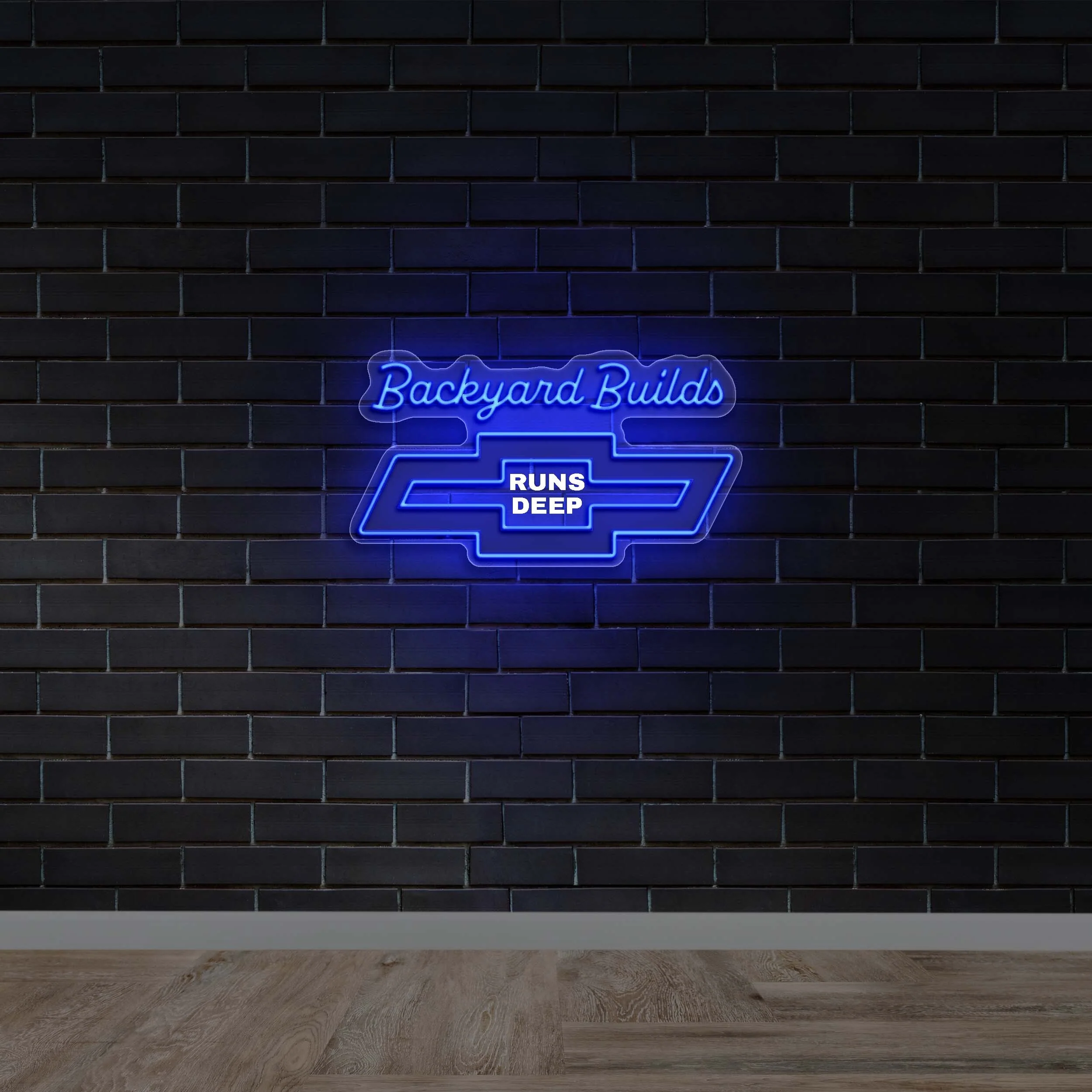BACKYARD BUILDS RUNS DEEP - Premium Neon Artwork