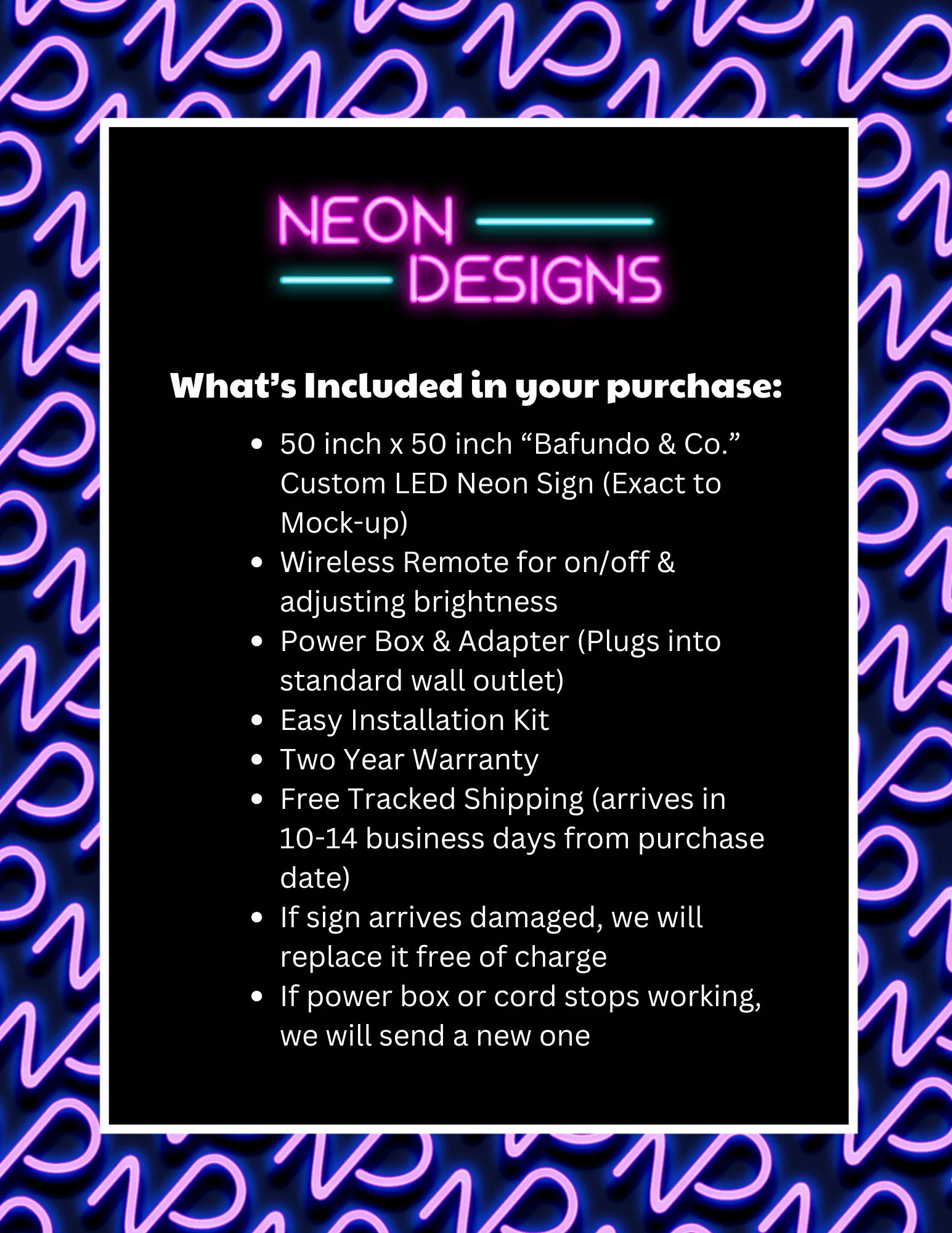 Bafundo & Co. - Premium Neon Artwork - Image 2