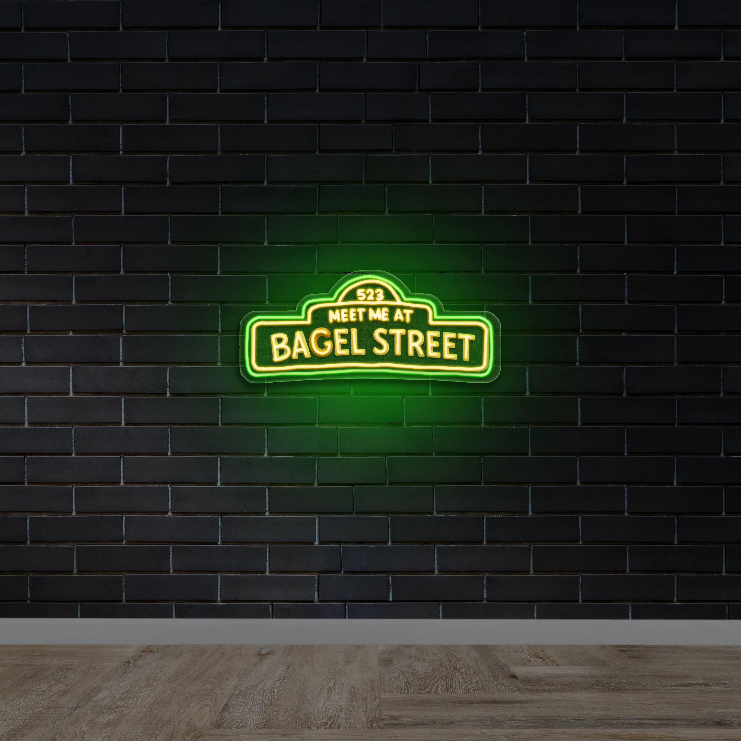 Bagel Street - Premium Neon Artwork