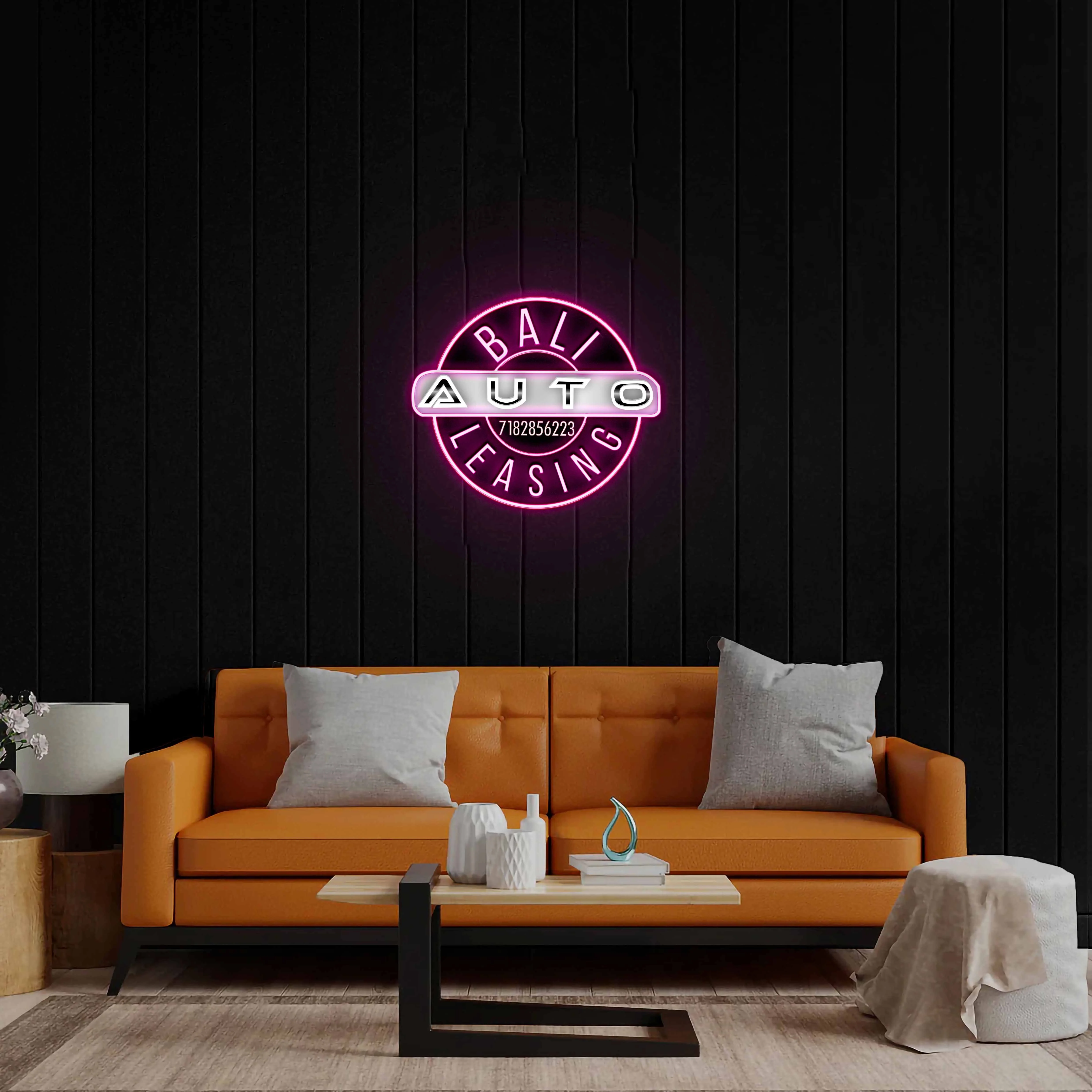 Bali Auto Leasing - Premium Neon Artwork