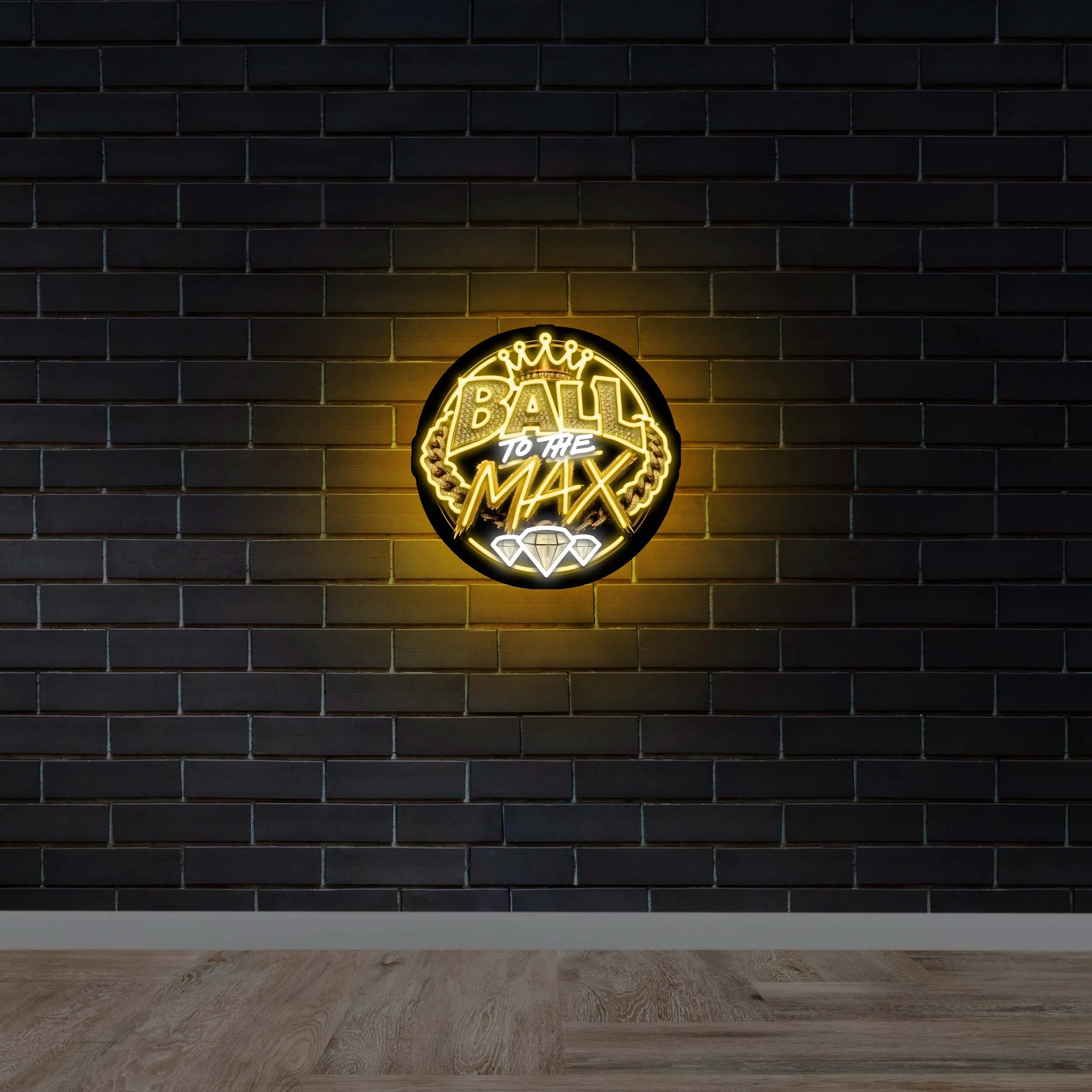 Ball To The Max - Premium Neon Artwork