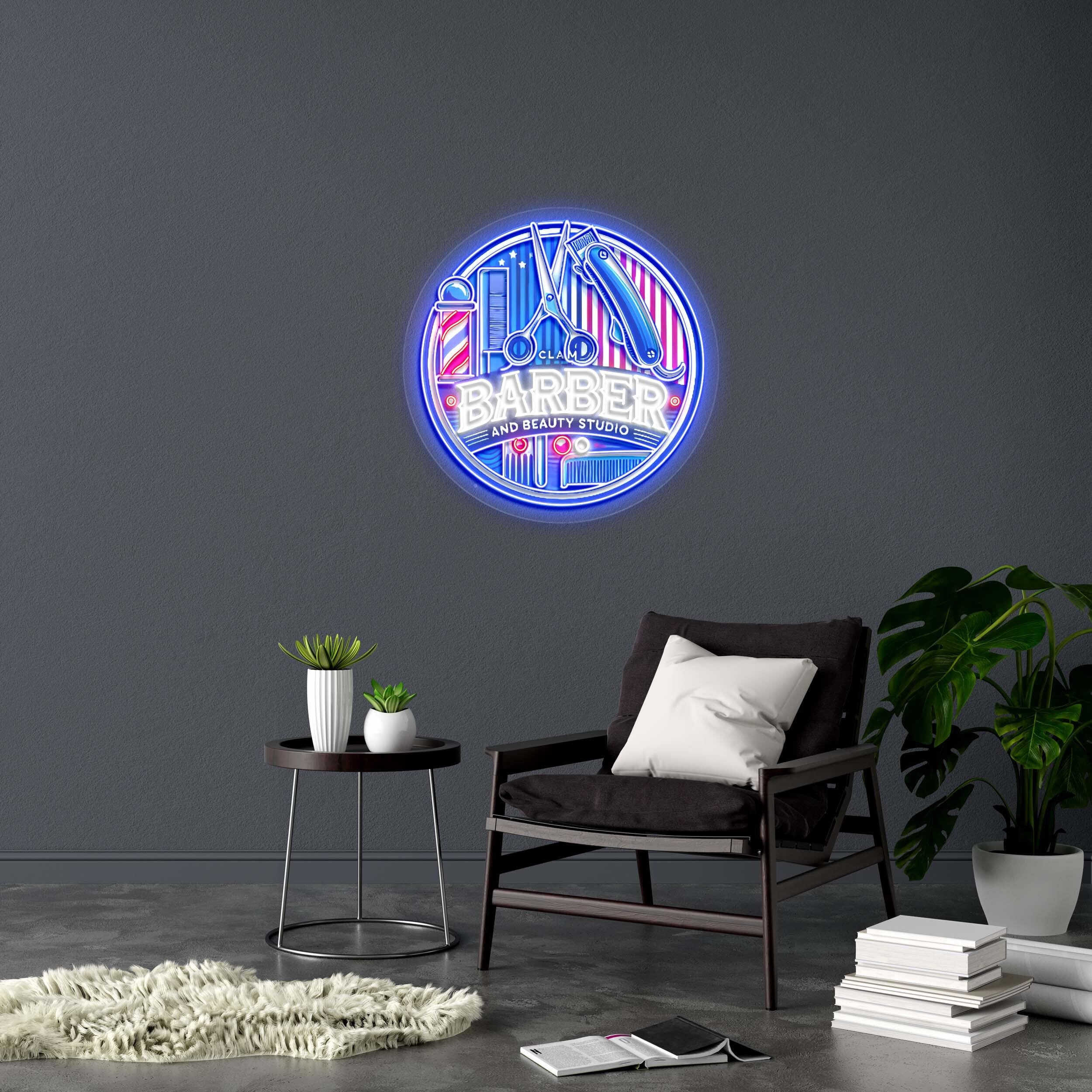 BARBER - Premium Neon Artwork