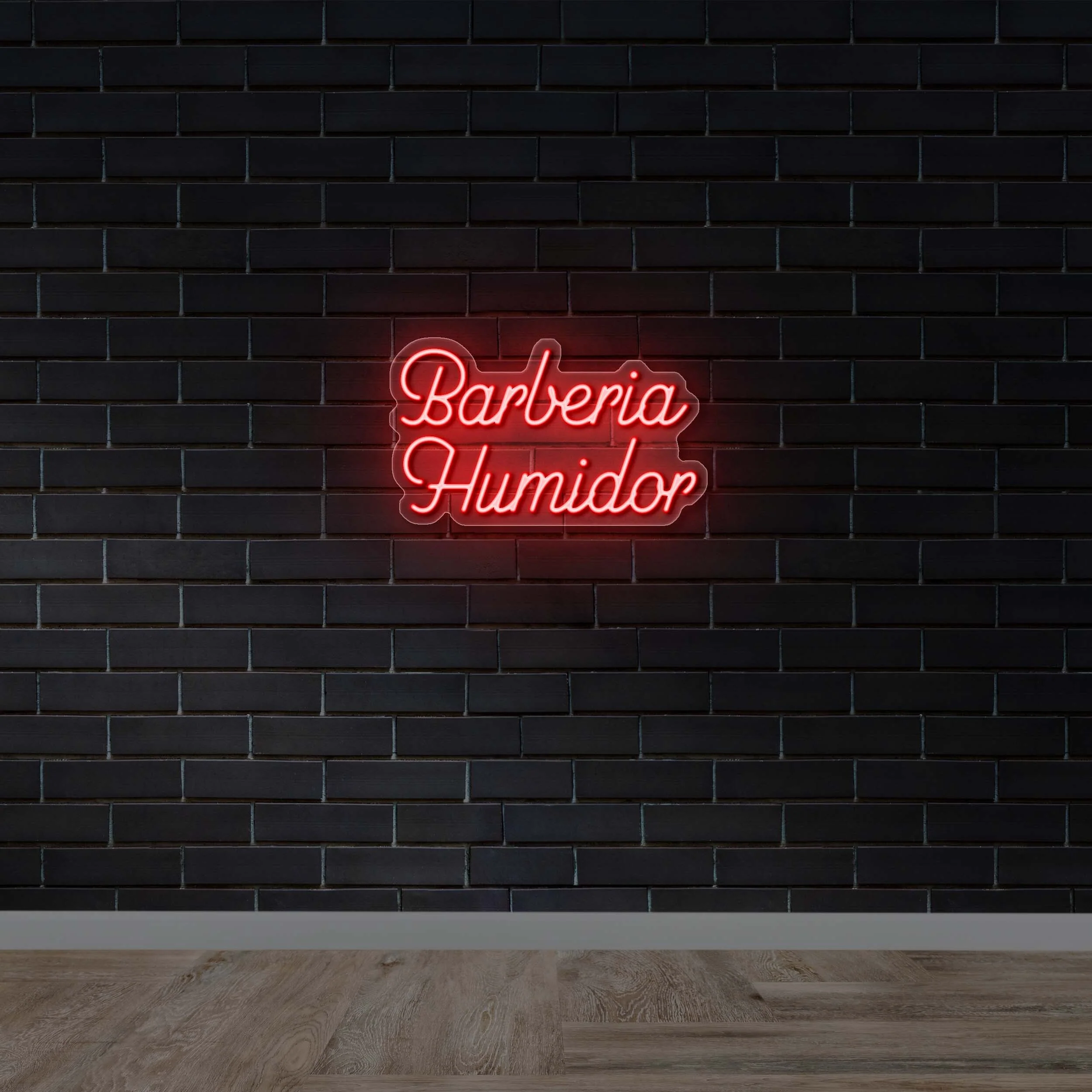 Barberia Humidor - Premium Neon Artwork