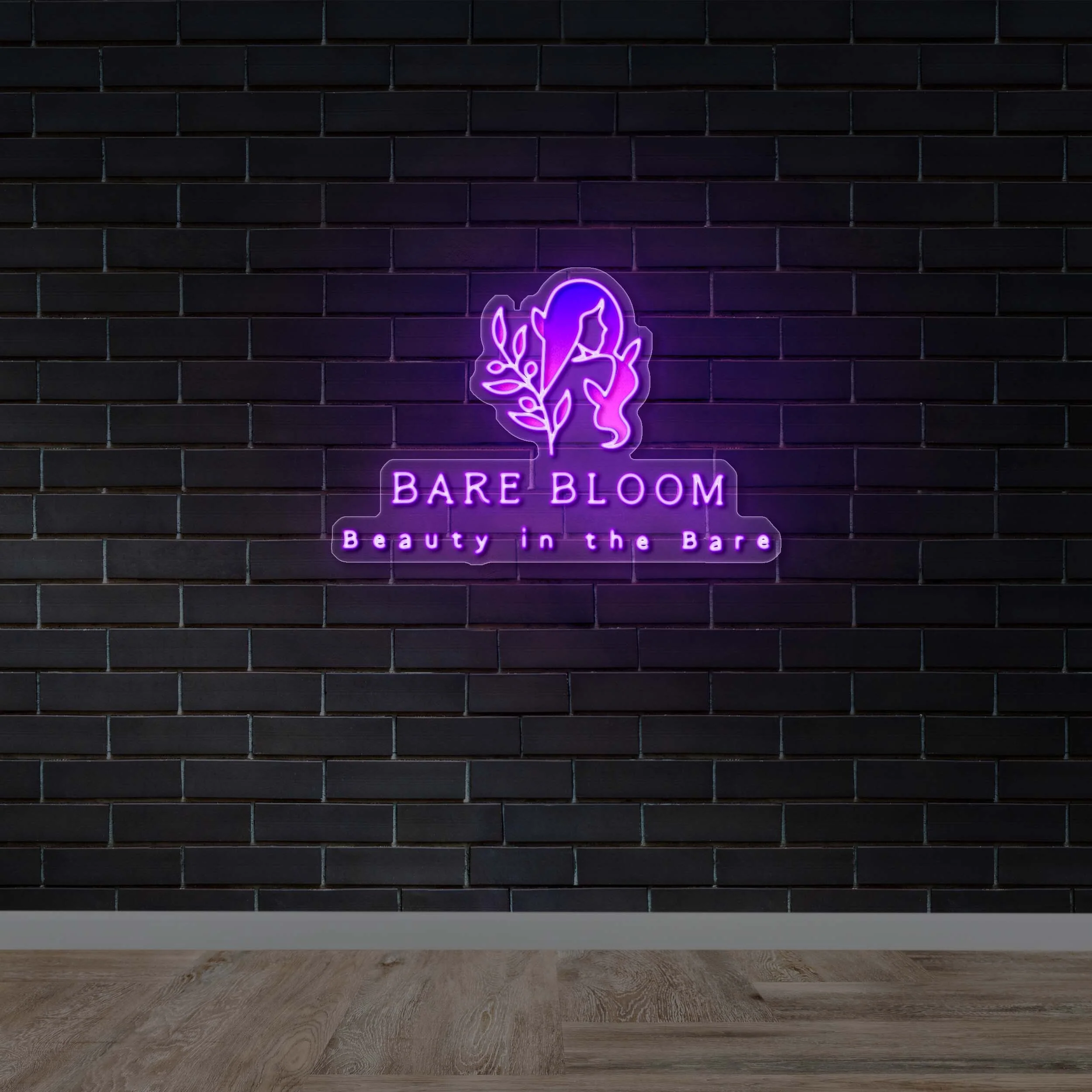BARE BLOOM - Premium Neon Artwork