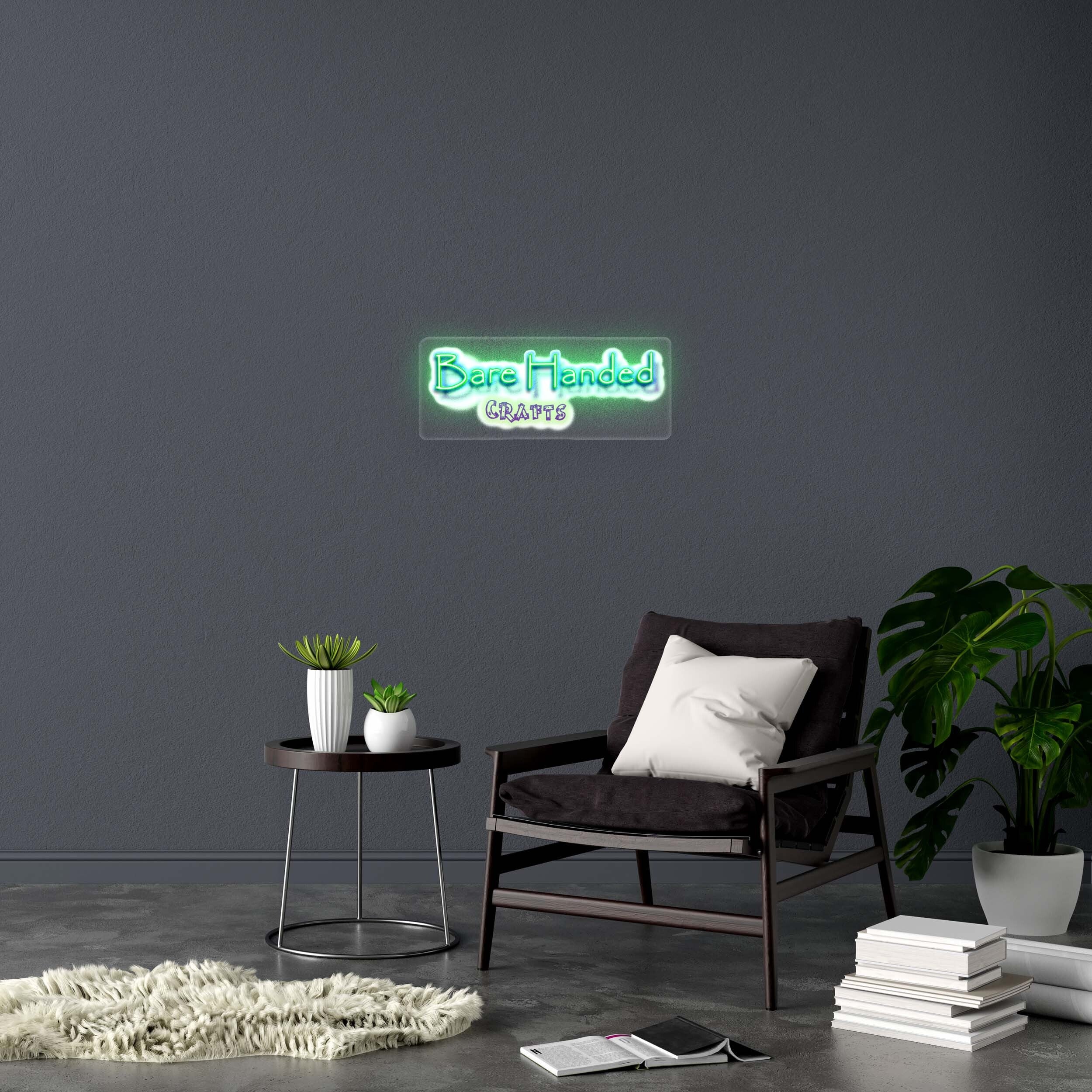 BareHanded - Premium Neon Artwork