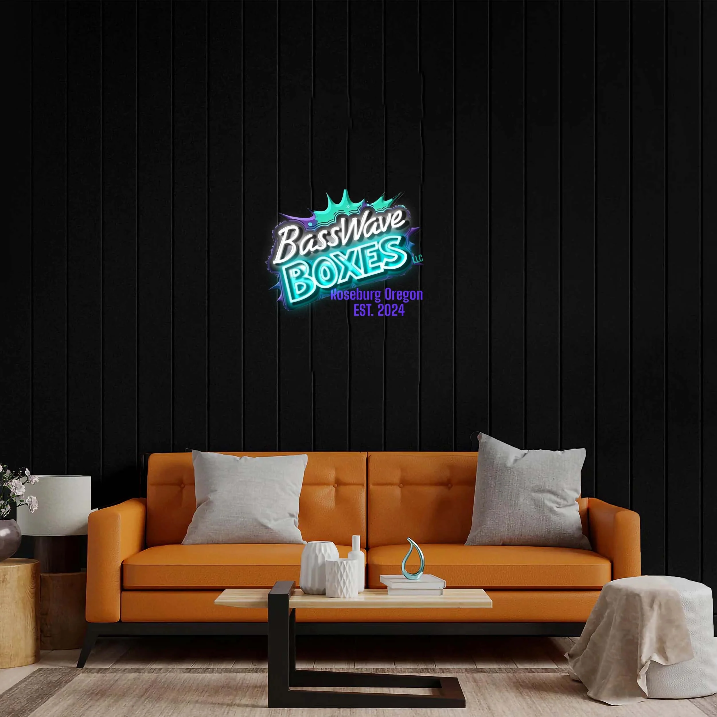 BassWave BOXES - Premium Neon Artwork