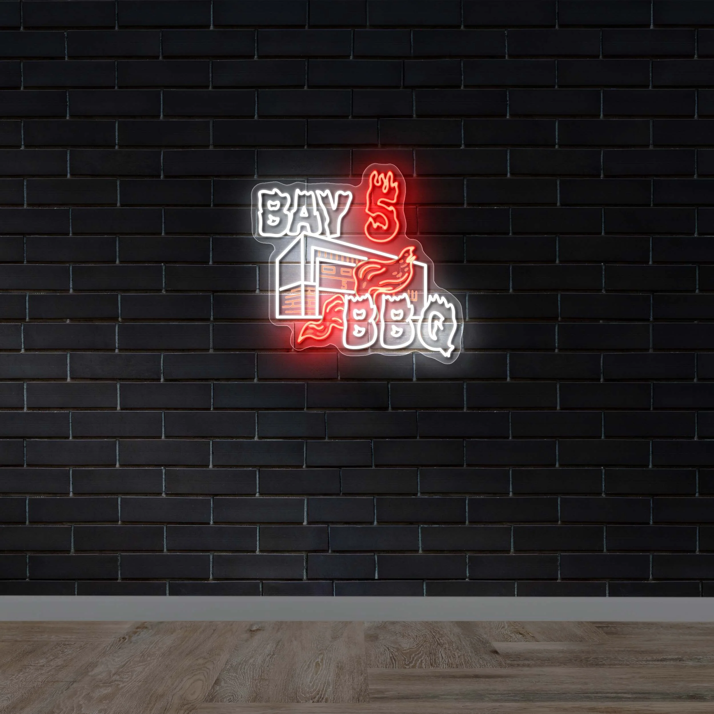 Bay 5 BBQ - Premium Neon Artwork
