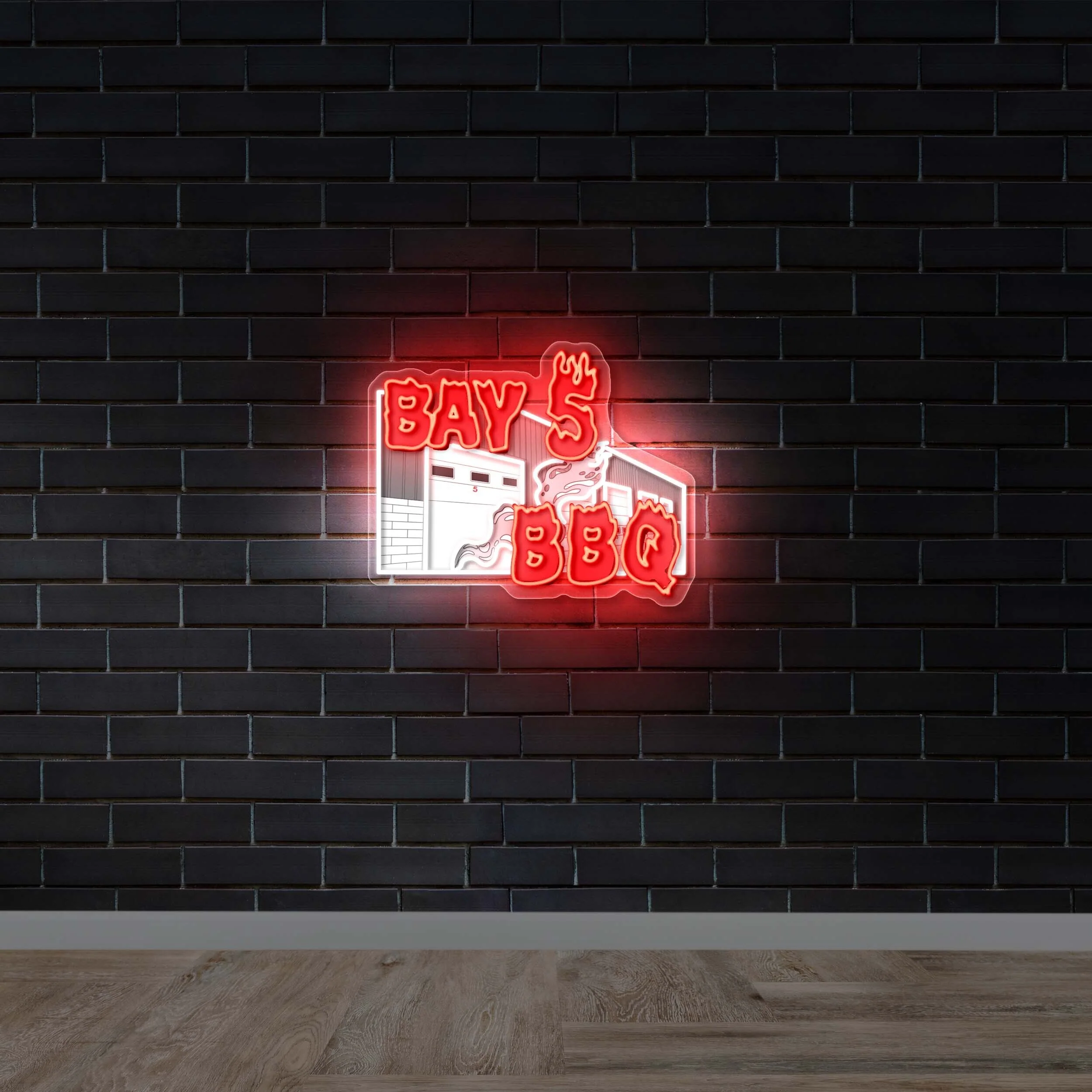 Bay 5 BBQ (version 2) - Premium Neon Artwork