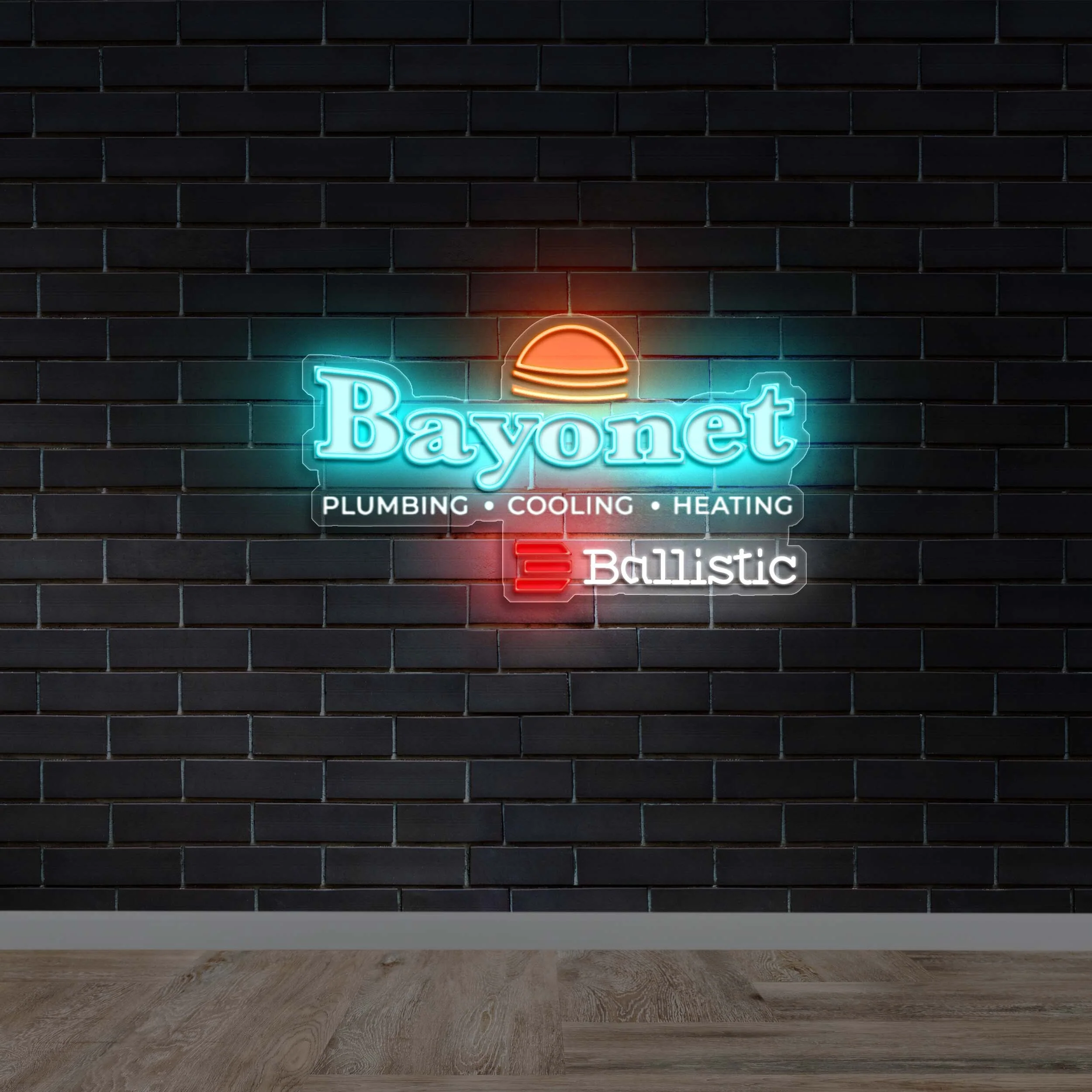 Bayonet Plumbing Cooling Heating | 2nd Version - Premium Neon Artwork