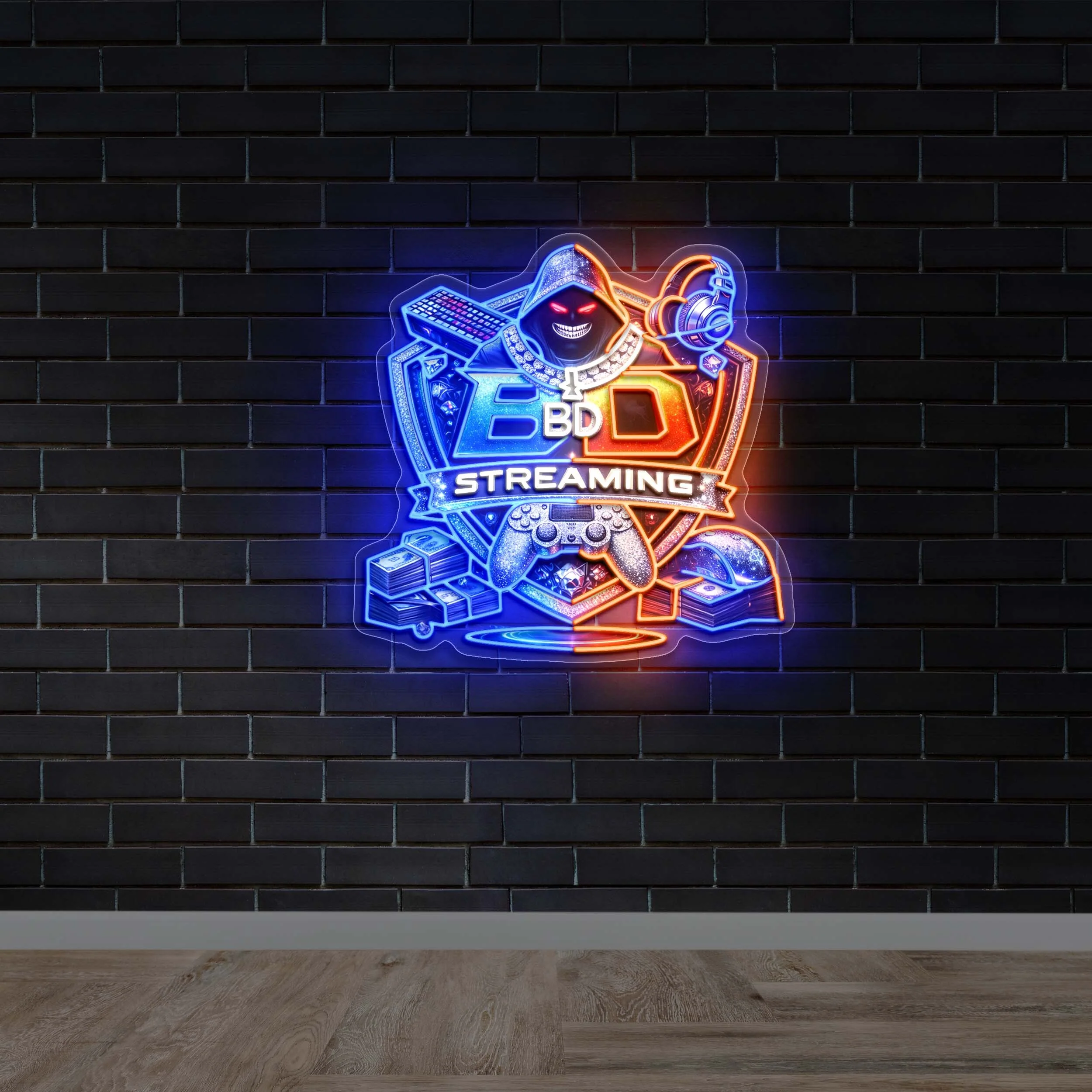 BD STREAMING - Premium Neon Artwork