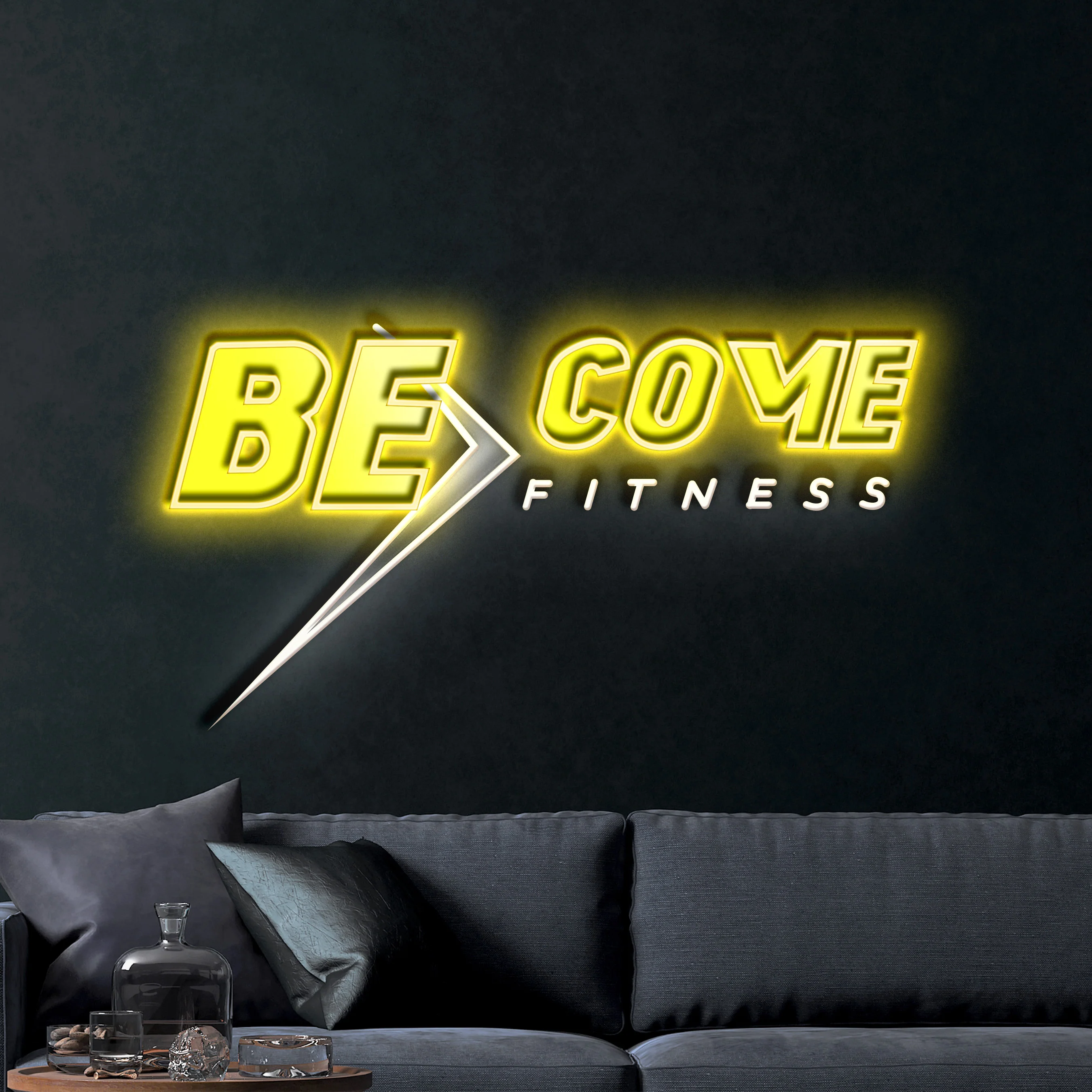 BE COME FITNESS – Premium Neon Artwork