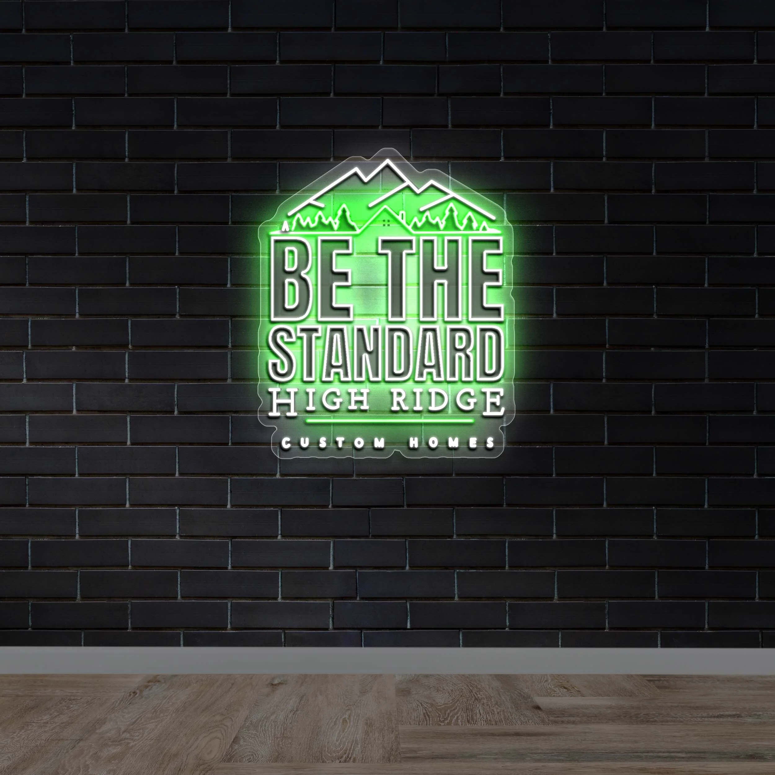 Be The Standard High Ridge – Premium Neon Artwork