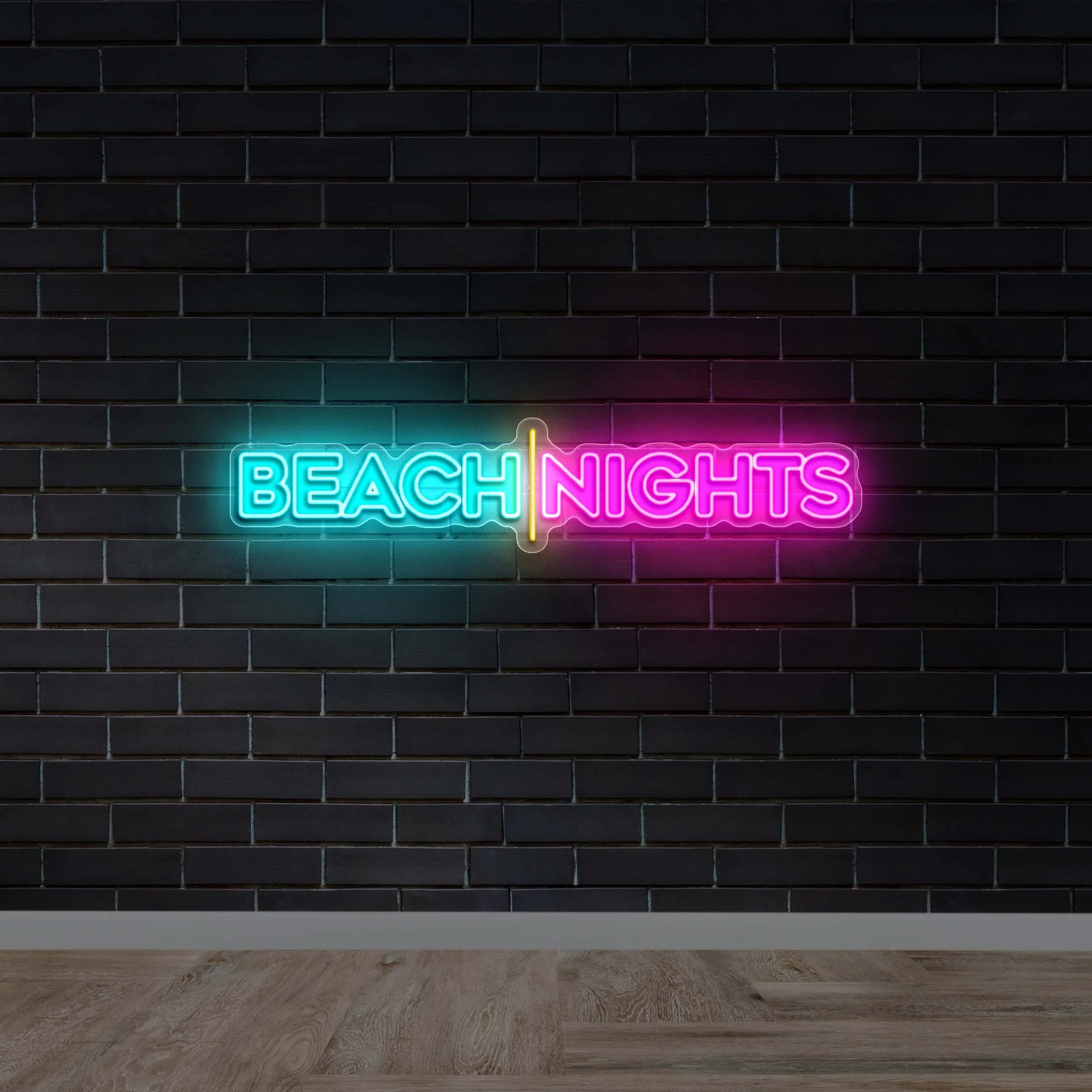 BEACH NIGHTS -  Premium Neon Artwork