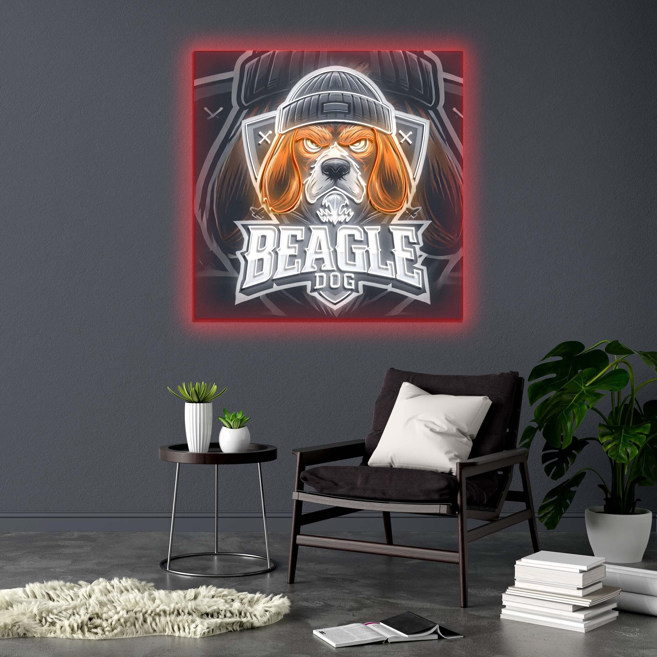 BEAGLE DOG - Premium Neon Artwork