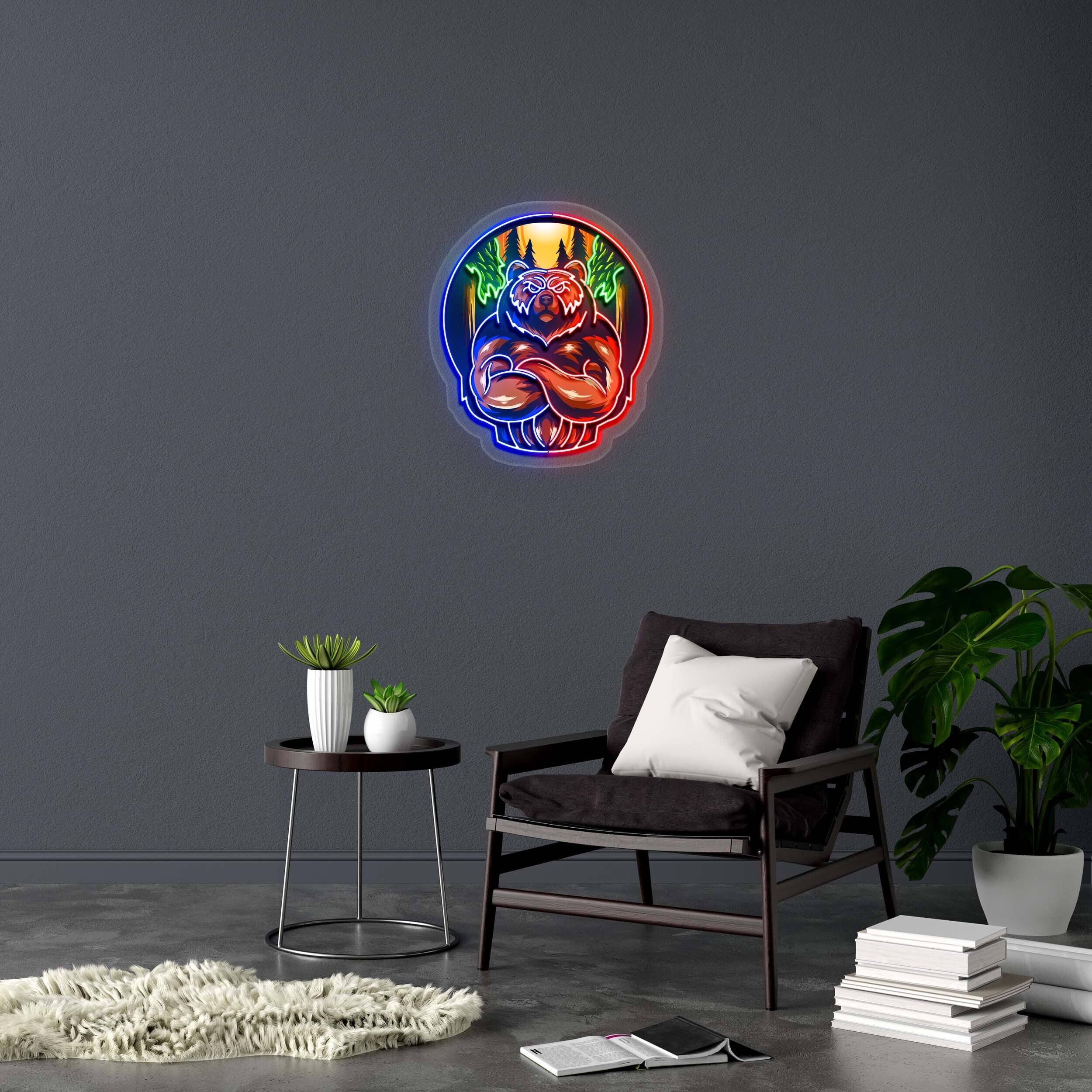 Bear - Premium Neon Artwork