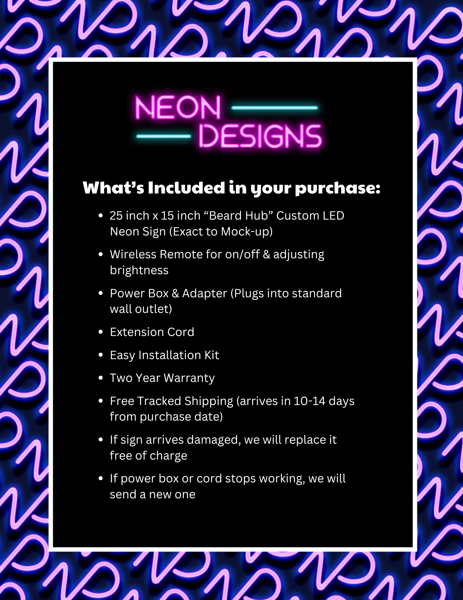 Beard Hub - Premium Neon Artwork - Image 2