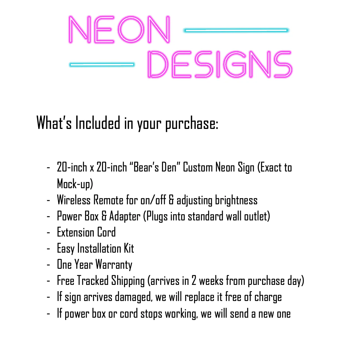 Bear's Den - Premium Neon Artwork - Image 2