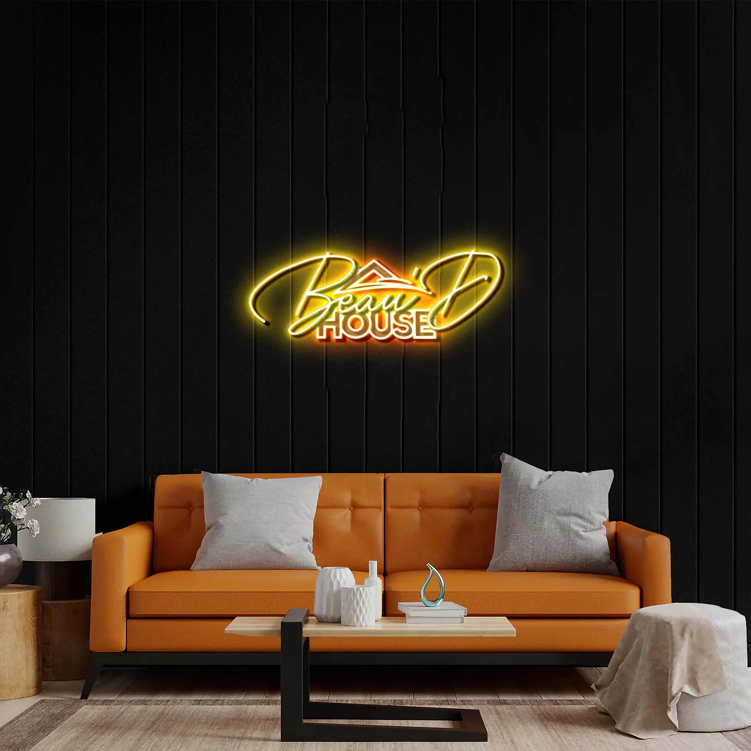 Beau'D HOUSE - Premium Neon Artwork