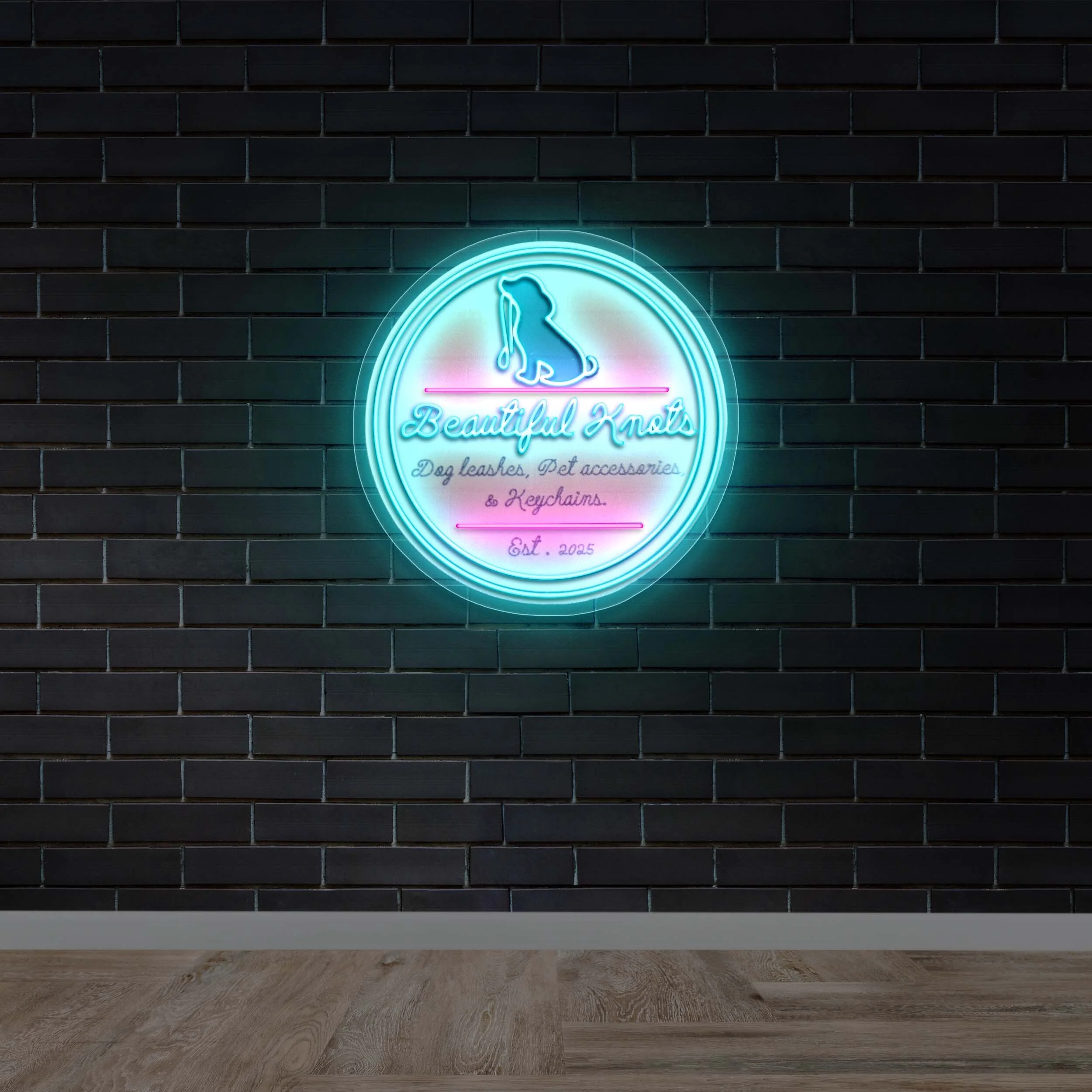Beautiful Knots - Premium Neon Artwork