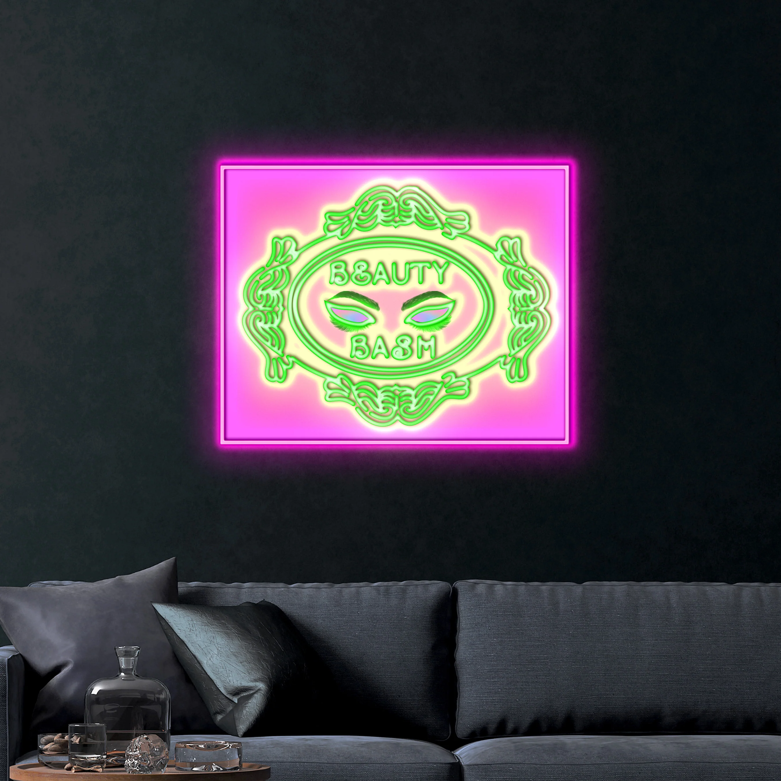 BEAUTY BASH – Premium Neon Artwork