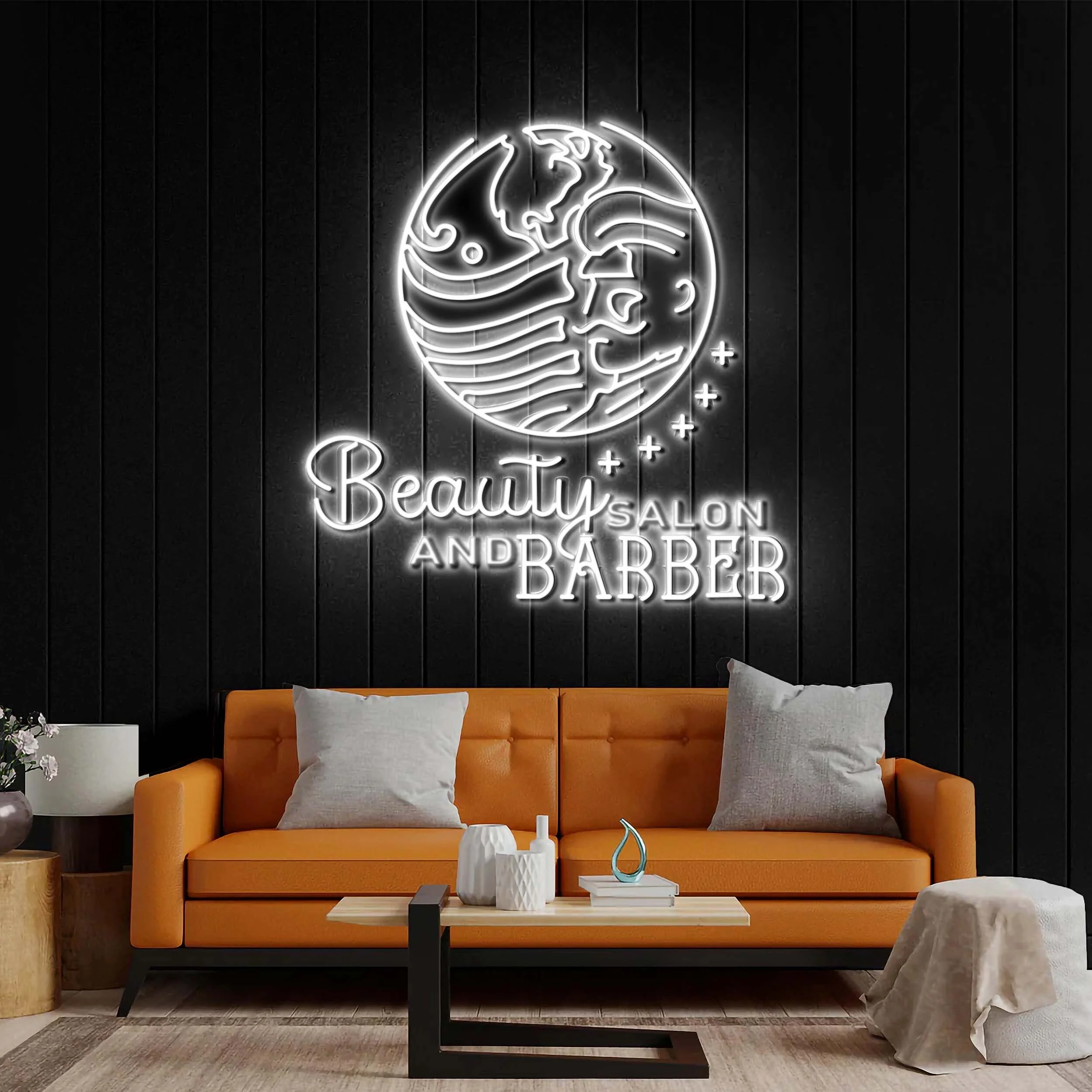 Beauty Salon and Barber - Premium Neon Artwork - Image 2