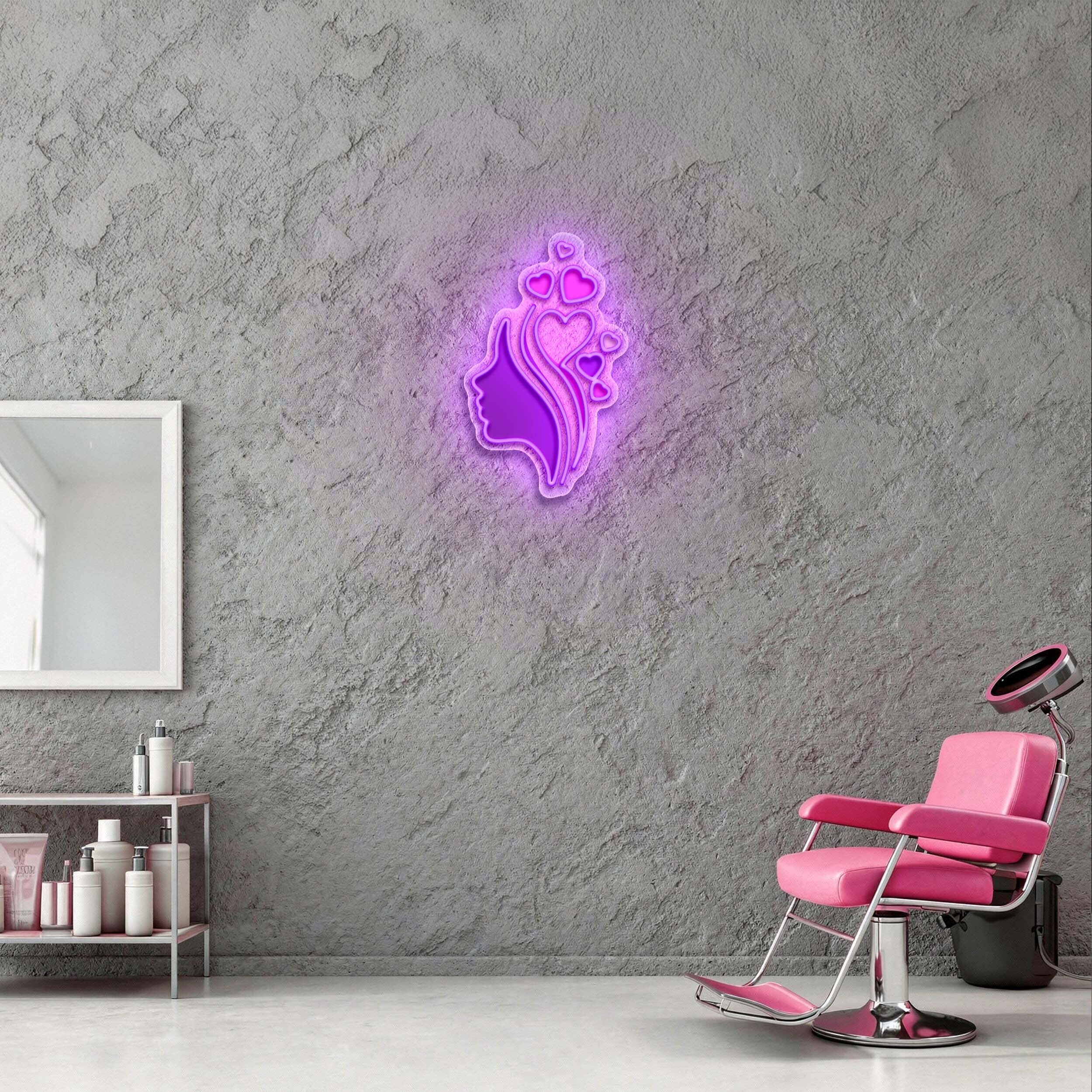Beauty Salon logo - Premium Neon Artwork