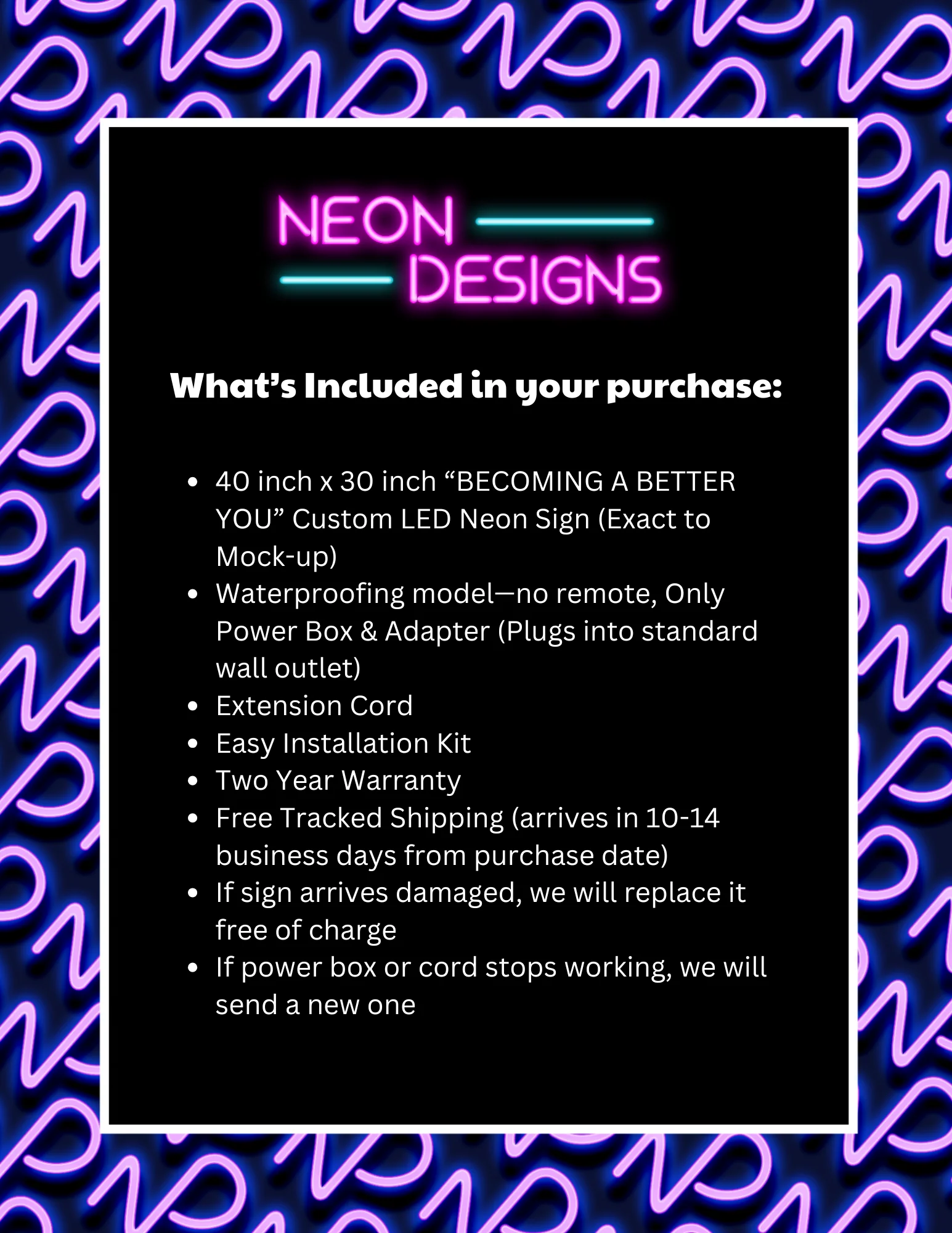 BECOMING A BETTER YOU - Premium Neon Artwork - Image 2